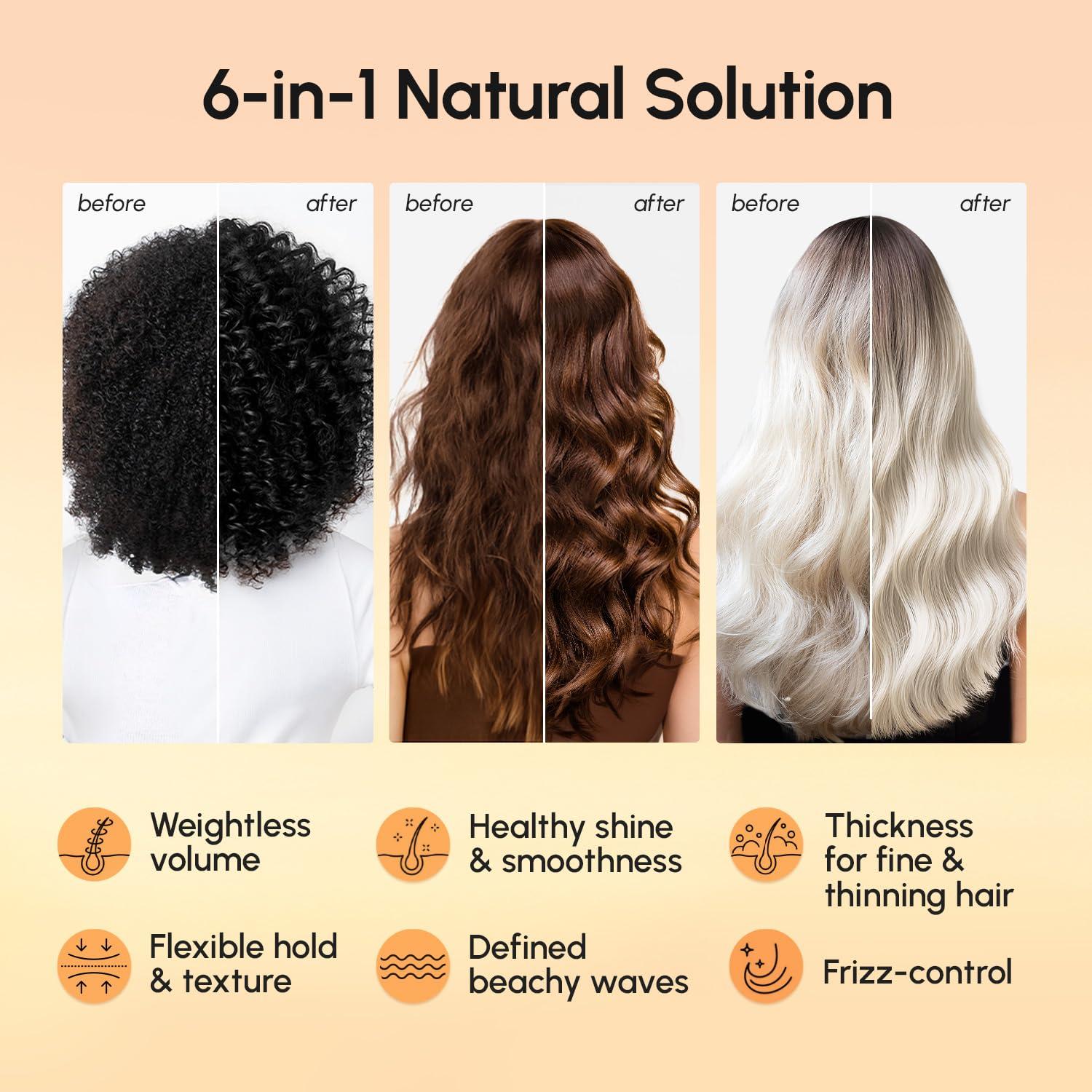 imageMAREE 10in1 Heat Protection Spray for Hair Heat Protectant for Hair with Keratin Collagen amp Argan Oil Frizz Control Hair Spray Women Care Product Anti Frizz Protector de Calor para el CabelloTexture Hair Spray