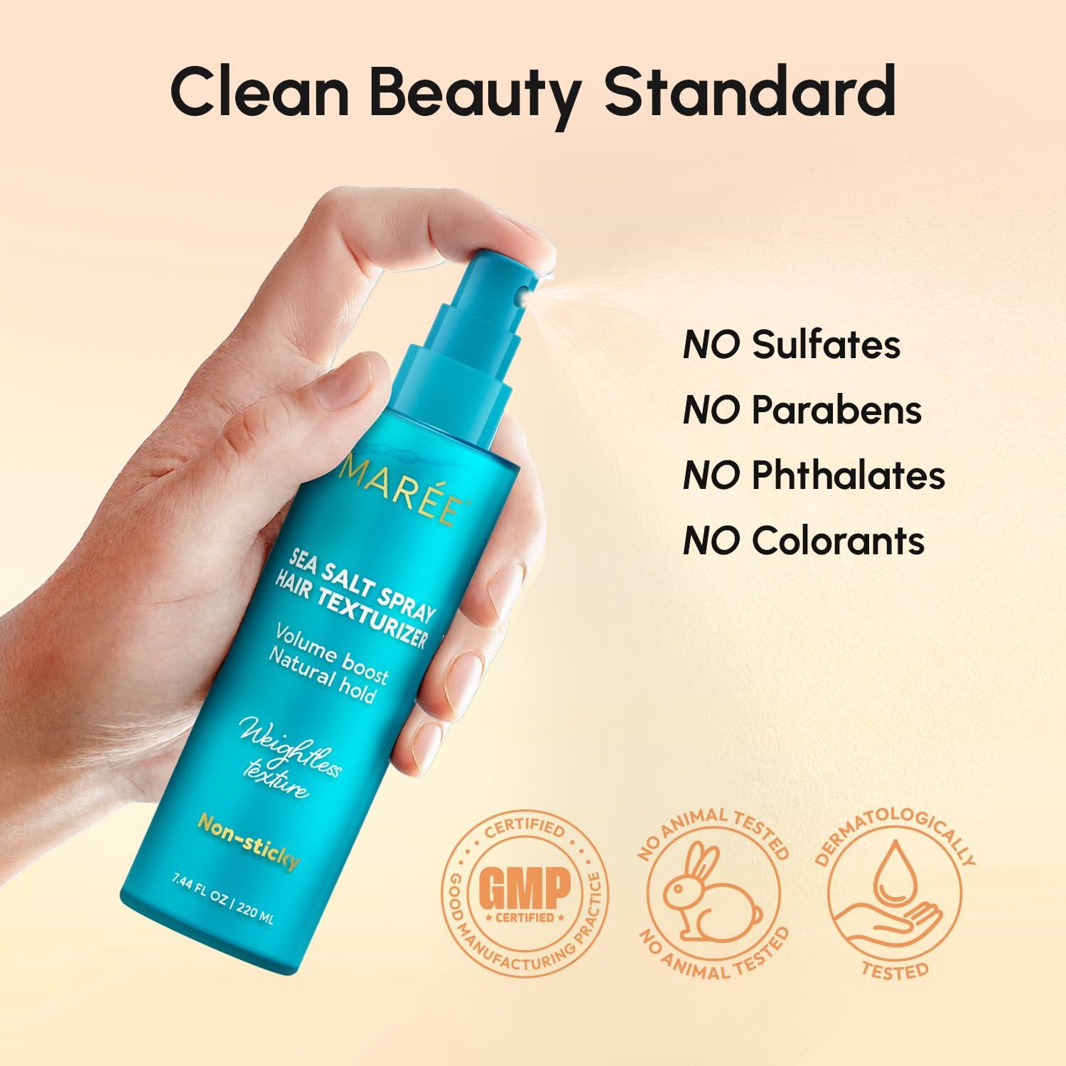 imageMAREE 10in1 Heat Protection Spray for Hair Heat Protectant for Hair with Keratin Collagen amp Argan Oil Frizz Control Hair Spray Women Care Product Anti Frizz Protector de Calor para el CabelloTexture Hair Spray