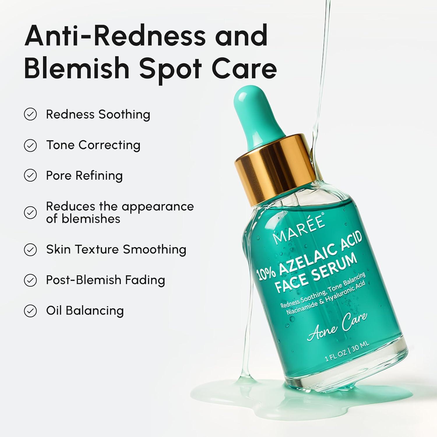 imageMAREE 20 Tranexamic Acid Serum Complex with Niacinamide amp Vitamin C Serum for Face amp Body Dark Spot Corrector Age Spots Hyperpigmentation Care Remover Brightening Acido Tranexamico para ManchasAzelaic Acid Face Serum