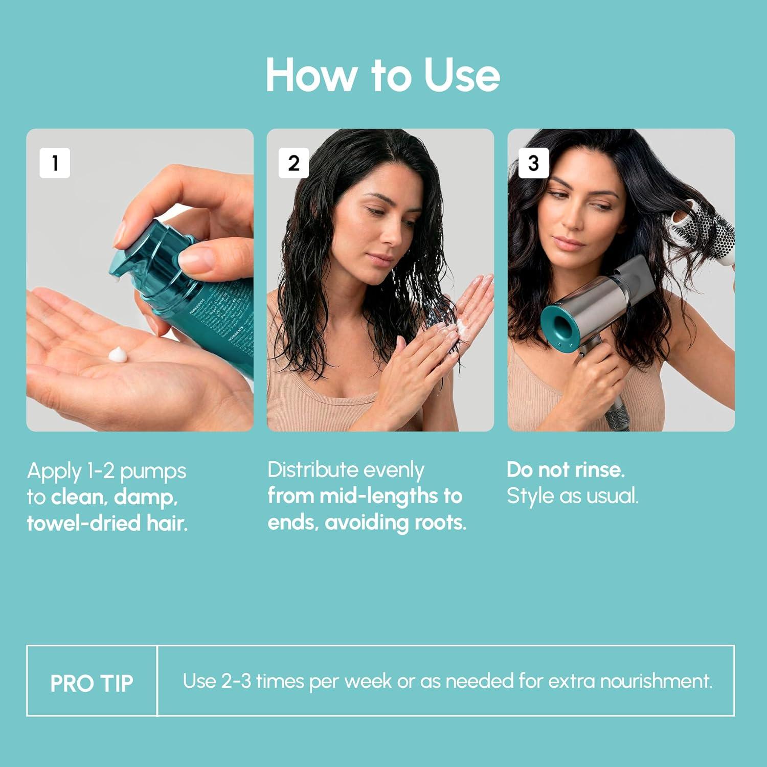 imageMAREE Deep Conditioning LeaveIn Hair Mask for Damaged Hair Keratin Hair Treatment with Biotin Natural Oils amp Vitamins LeaveIn Conditioner for Repair and Hydration Mascarilla Para CabelloLeaveIn Hair Mask