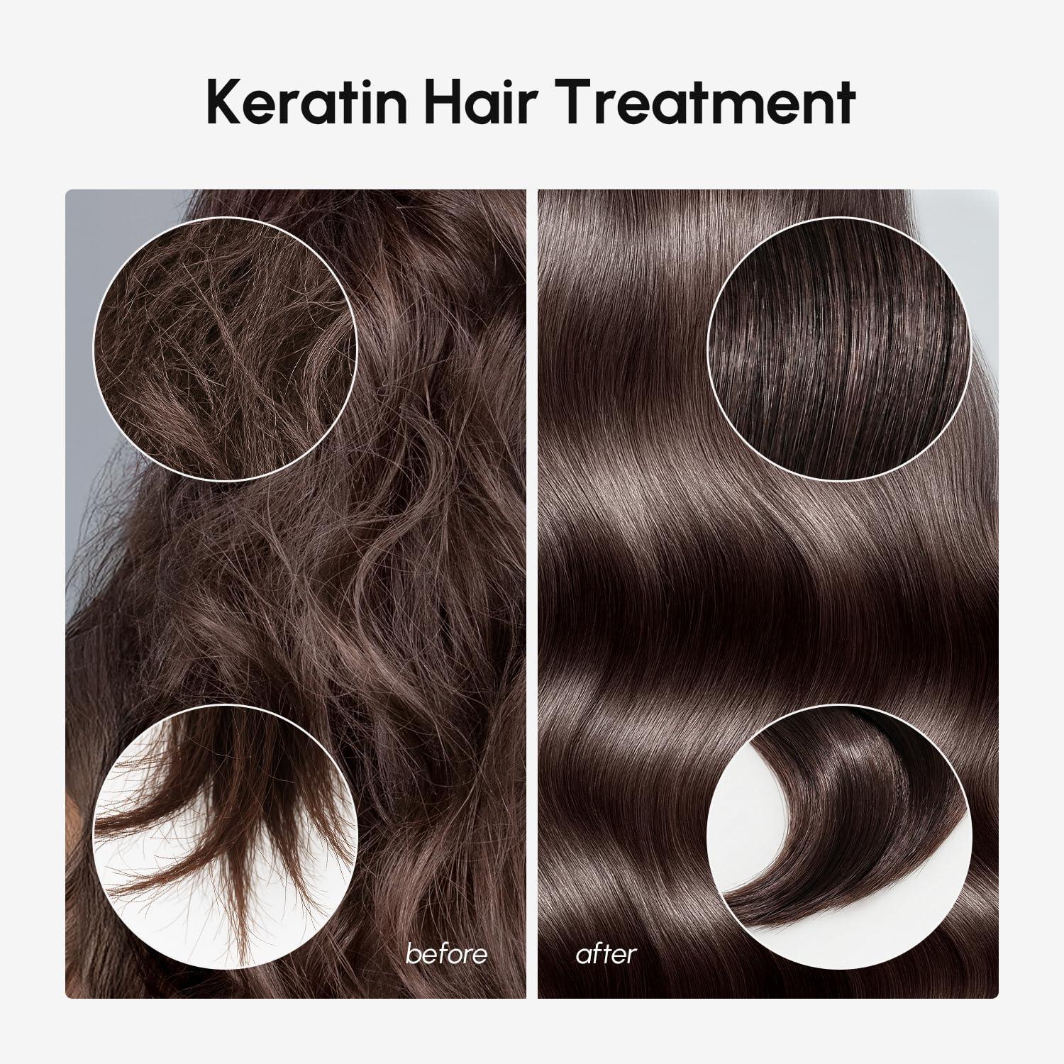 imageMAREE Deep Conditioning LeaveIn Hair Mask for Damaged Hair Keratin Hair Treatment with Biotin Natural Oils amp Vitamins LeaveIn Conditioner for Repair and Hydration Mascarilla Para Cabello10in1