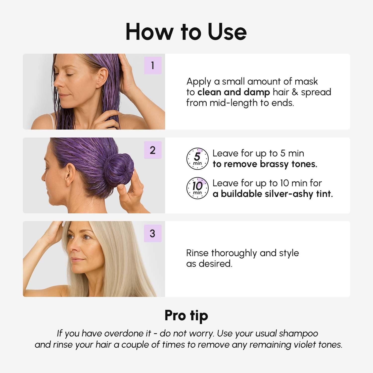 imageMAREE Deep Conditioning LeaveIn Hair Mask for Damaged Hair Keratin Hair Treatment with Biotin Natural Oils amp Vitamins LeaveIn Conditioner for Repair and Hydration Mascarilla Para CabelloPurple