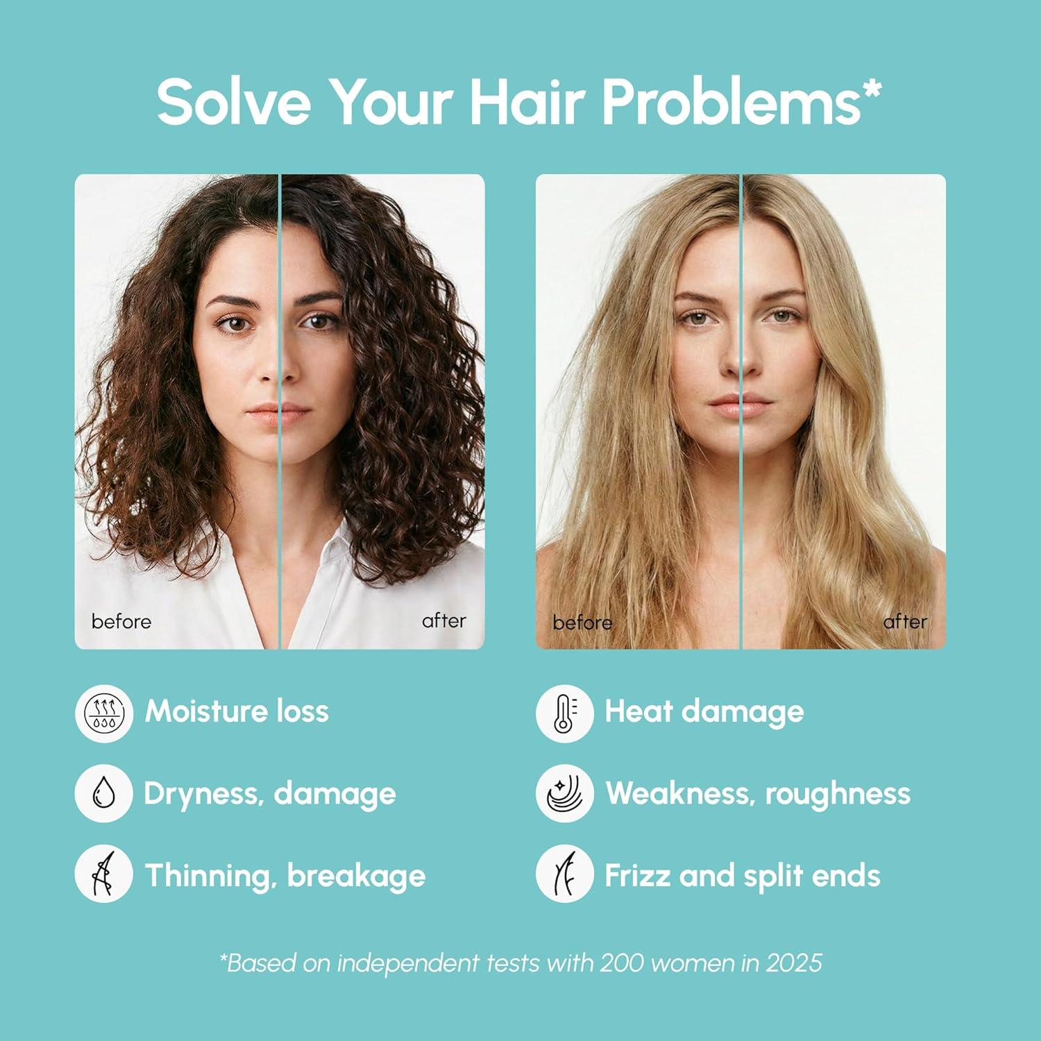 imageMAREE Deep Conditioning LeaveIn Hair Mask for Damaged Hair Keratin Hair Treatment with Biotin Natural Oils amp Vitamins LeaveIn Conditioner for Repair and Hydration Mascarilla Para CabelloLeaveIn Hair Mask