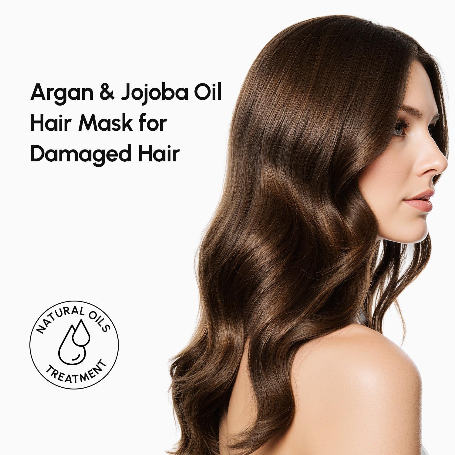 imageMAREE Deep Conditioning LeaveIn Hair Mask for Damaged Hair Keratin Hair Treatment with Biotin Natural Oils amp Vitamins LeaveIn Conditioner for Repair and Hydration Mascarilla Para CabelloArgan Oil Biotin