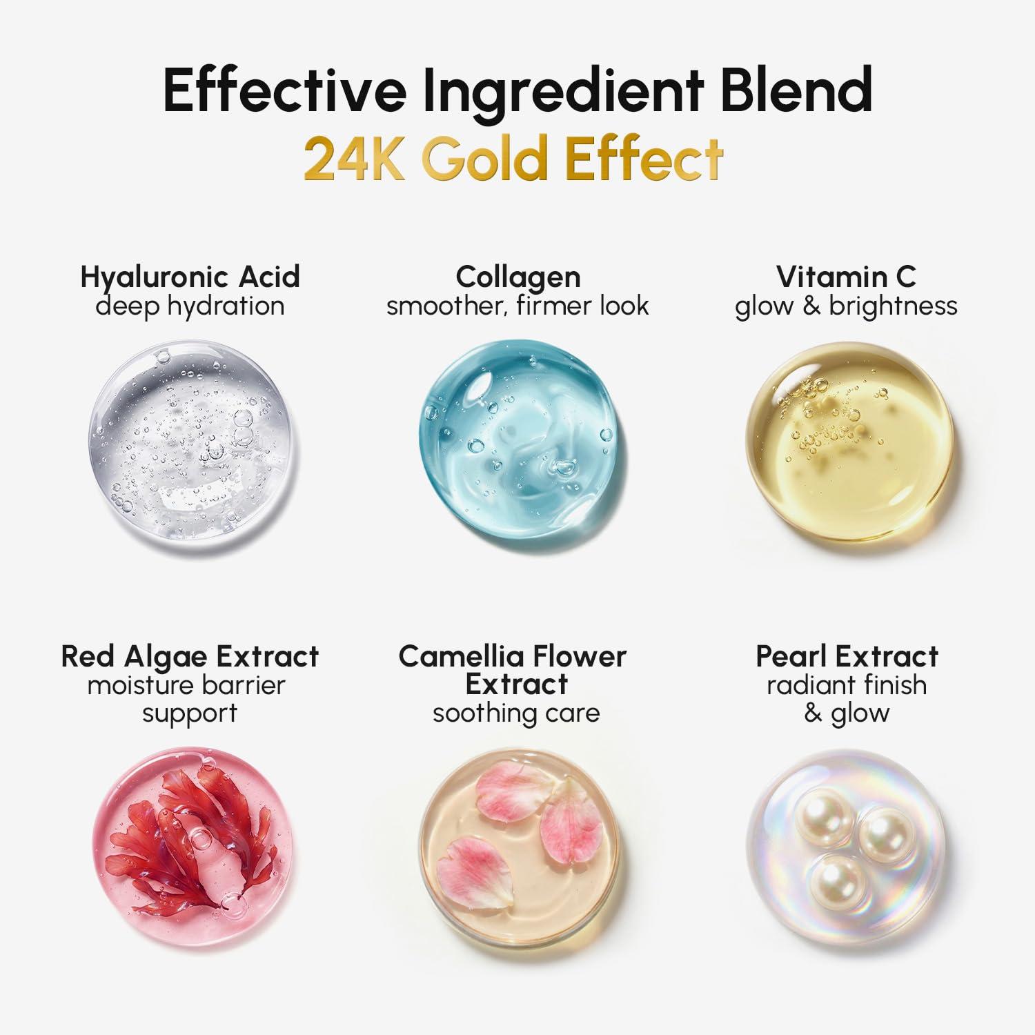 imageMAREE Eye Gels Cooling Pads Under Eye Patches for Puffy Eyes and Dark Circles with Collagen amp Hyaluronic Acid Anti Wrinkles Under Eye Masks Skincare Treatment for Puffiness Parches Para OjerasGold