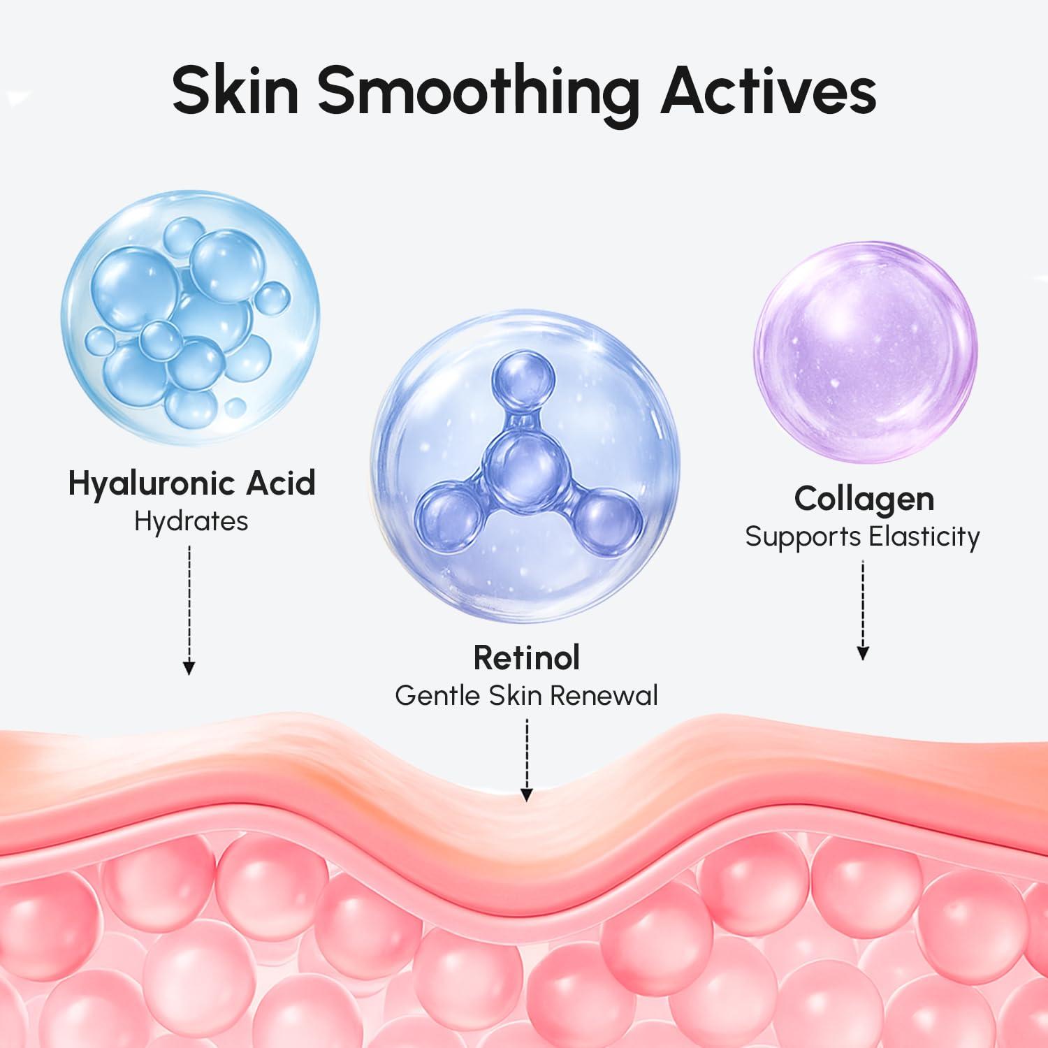 imageMAREE Face Moisturizer Retinol Cream for Face Daily Wrinkle Cream for Women AntiAging Face Cream Facial Moisturizer with Collagen Crema Hidratante Para la Cara for Skin Tightening17 Fl Oz Pack of 2