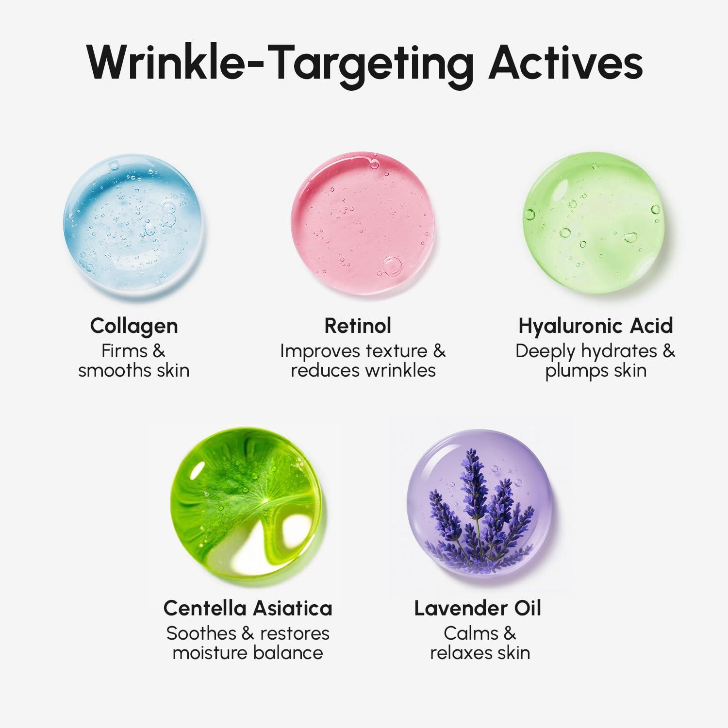 imageMAREE Forehead Wrinkle Patches Collagen Wrinkle Patches with Retinol amp Hyaluronic Acid for Face Lift Fine Lines Deep Forehead Wrinkles Treatment Remover Face Tape for Wrinkles Between Eyebrows