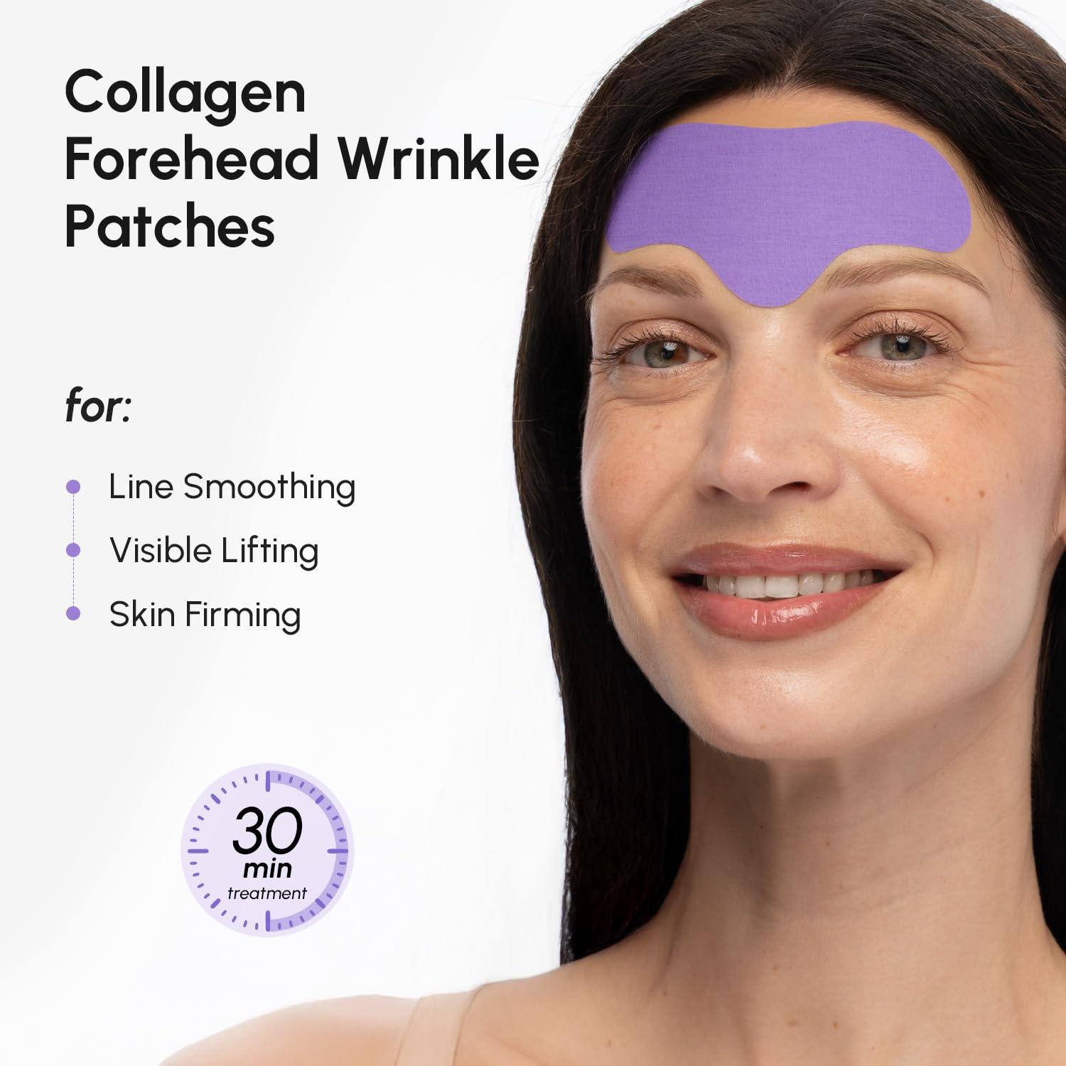 imageMAREE Forehead Wrinkle Patches Collagen Wrinkle Patches with Retinol amp Hyaluronic Acid for Face Lift Fine Lines Deep Forehead Wrinkles Treatment Remover Face Tape for Wrinkles Between Eyebrows