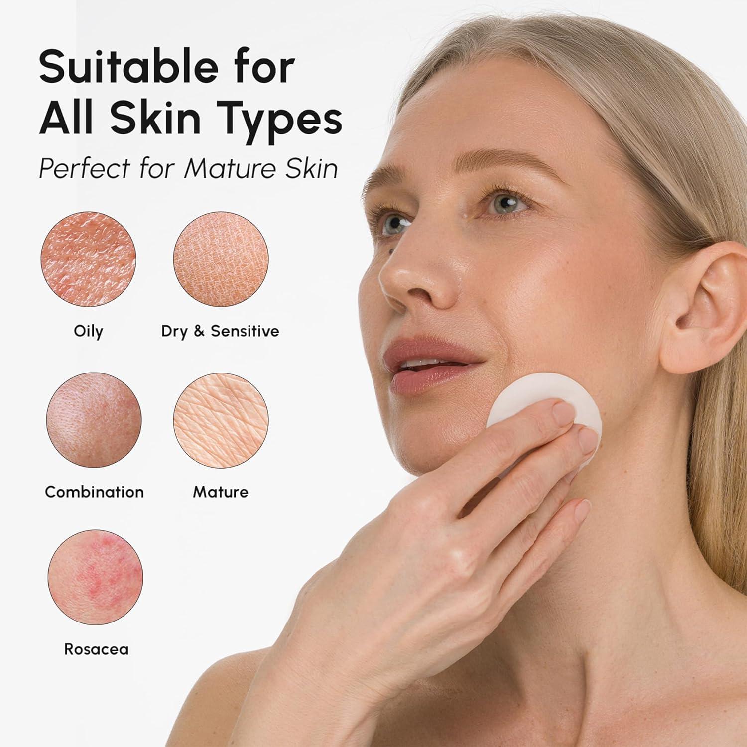 imageMAREE Glycolic Acid Pads Toner Pads for Face Cleansing Exfoliating Pad with Tea Tree Oil Salicylic Acid amp Vitamins E B3 B5 Acne Clearing Skin Pore Resurfacing amp Radiance Device 50 CountGlycolic Pads 200 Pcs