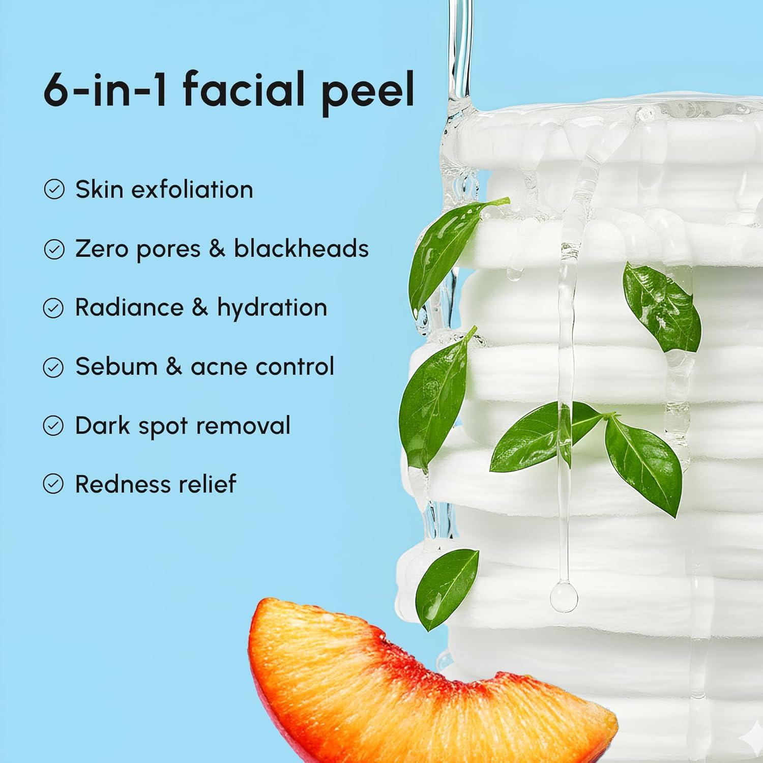 imageMAREE Glycolic Acid Pads Toner Pads for Face Cleansing Exfoliating Pad with Tea Tree Oil Salicylic Acid amp Vitamins E B3 B5 Acne Clearing Skin Pore Resurfacing amp Radiance Device 50 CountGlycolic Pads 200 Pcs