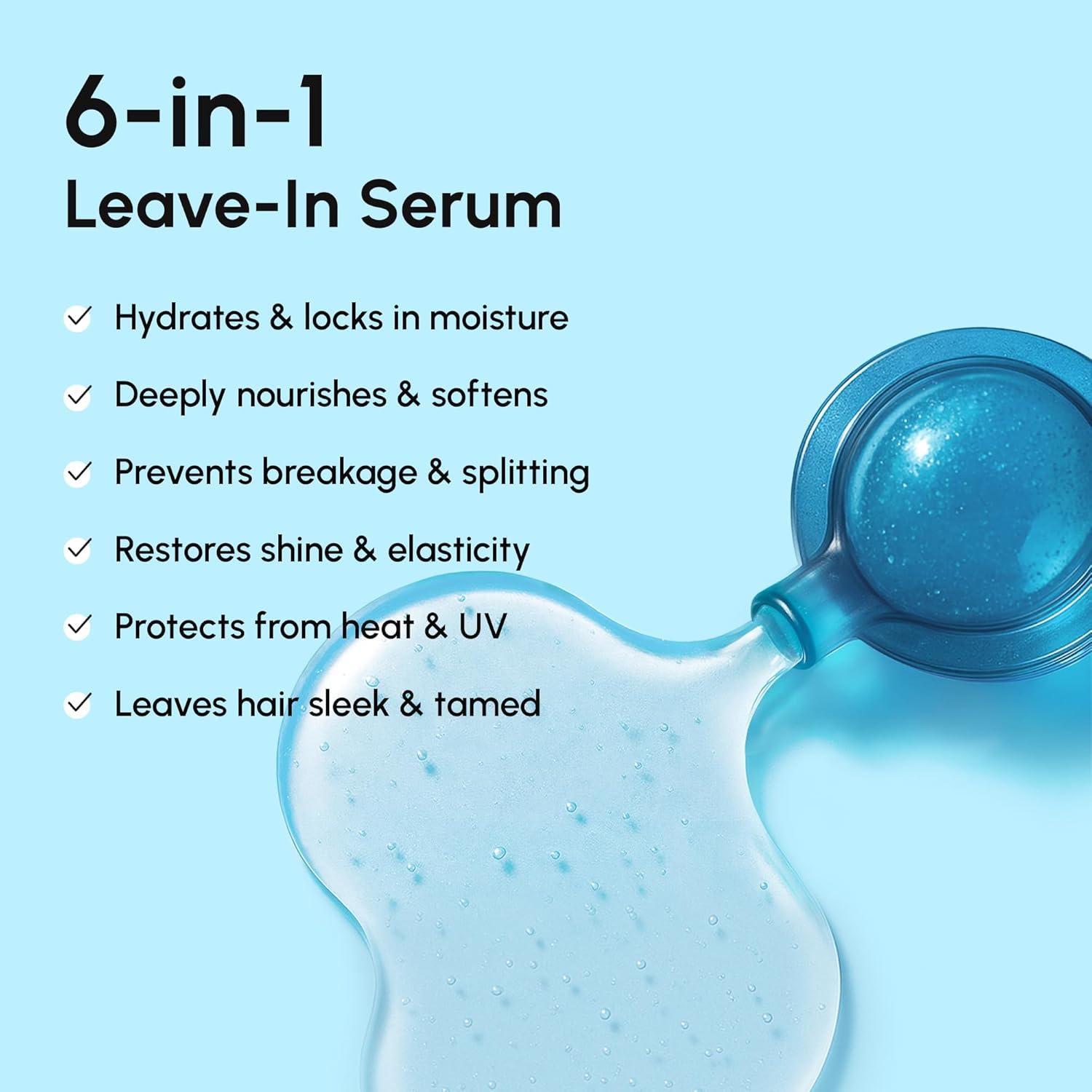 imageMAREE Hair Serum for Dry and Curly Hair Gloss Hair Oil for Frizzy Hair with Argan Oil Keratin amp Biotin Frizz Control Hair Care Products for Women Aceite Para el Cabello Keratin Hair TreatmentHair Oil Capsules