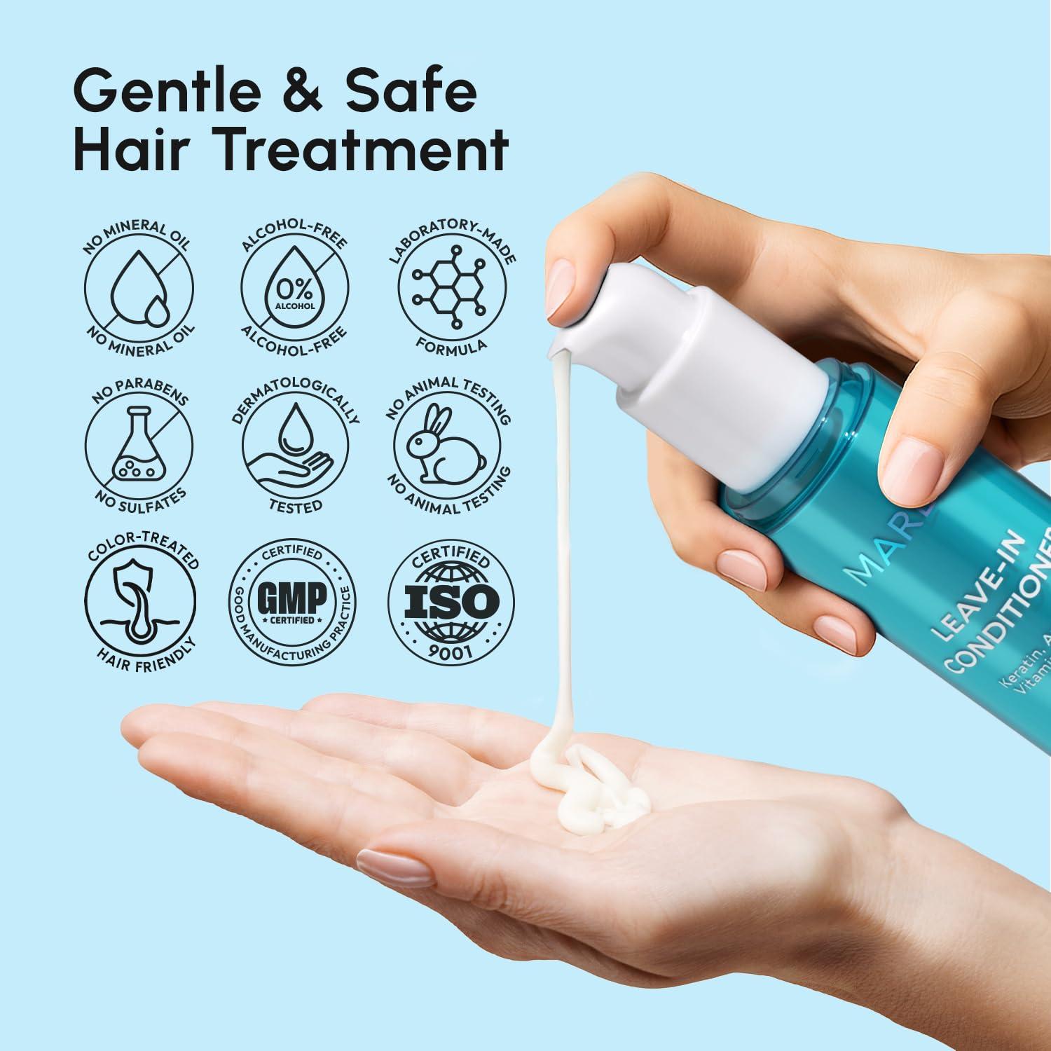 imageMAREE LeaveIn Conditioner for Dry Damaged Hair LeaveIn Conditioner for Curly Hair Color Treated507 Fl Oz Pack of 1