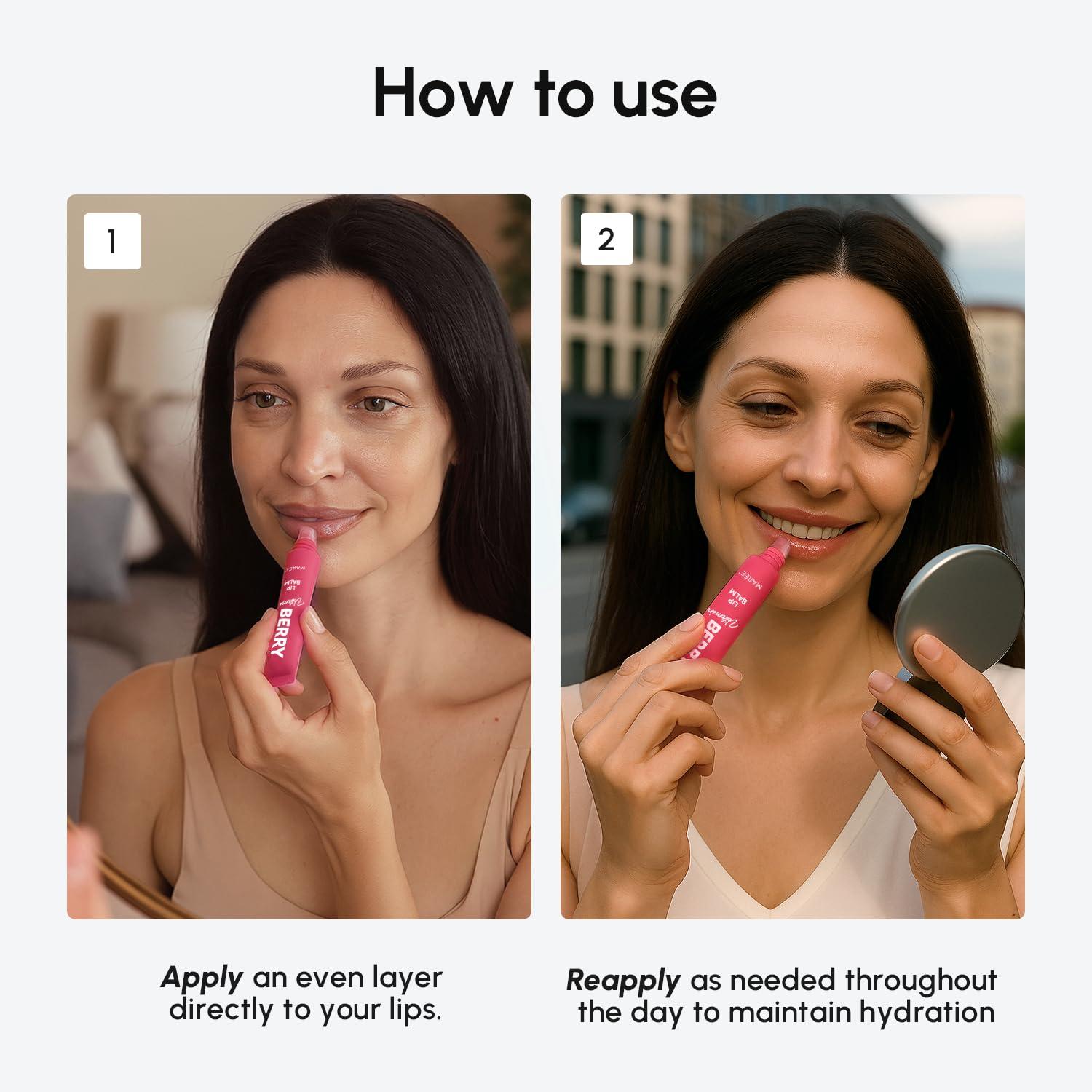 imageMAREE Lip Mask Overnight Lip Moisturizer For Very Dry Lips Hydrating Lip Butter Balm with Hyaluronic Acid amp Collagen Overnight Lip Treatment Lip Sleeping Mask Repair Hidratante de LabiosLip Balm