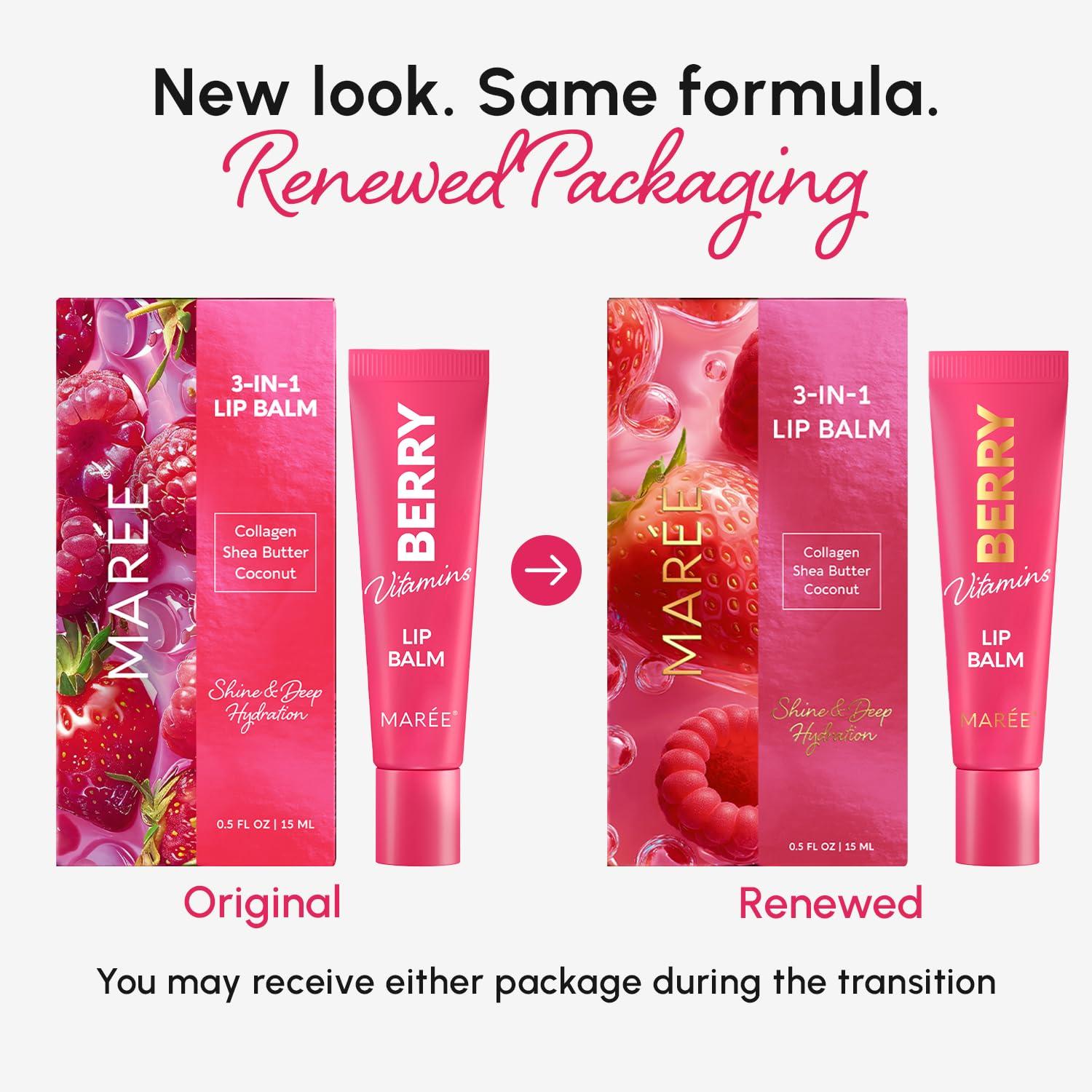 imageMAREE Lip Mask Overnight Lip Moisturizer For Very Dry Lips Hydrating Lip Butter Balm with Hyaluronic Acid amp Collagen Overnight Lip Treatment Lip Sleeping Mask Repair Hidratante de LabiosLip Balm