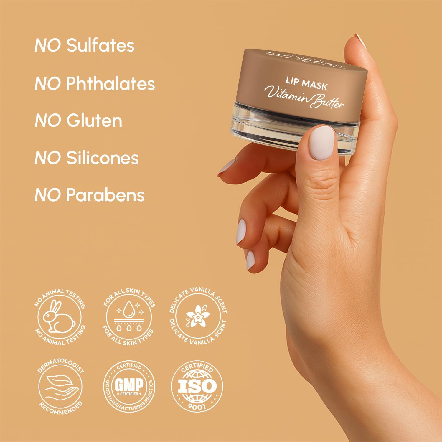 imageMAREE Lip Mask Overnight Lip Moisturizer For Very Dry Lips Hydrating Lip Butter Balm with Hyaluronic Acid amp Collagen Overnight Lip Treatment Lip Sleeping Mask Repair Hidratante de LabiosVanilla Lip Mask