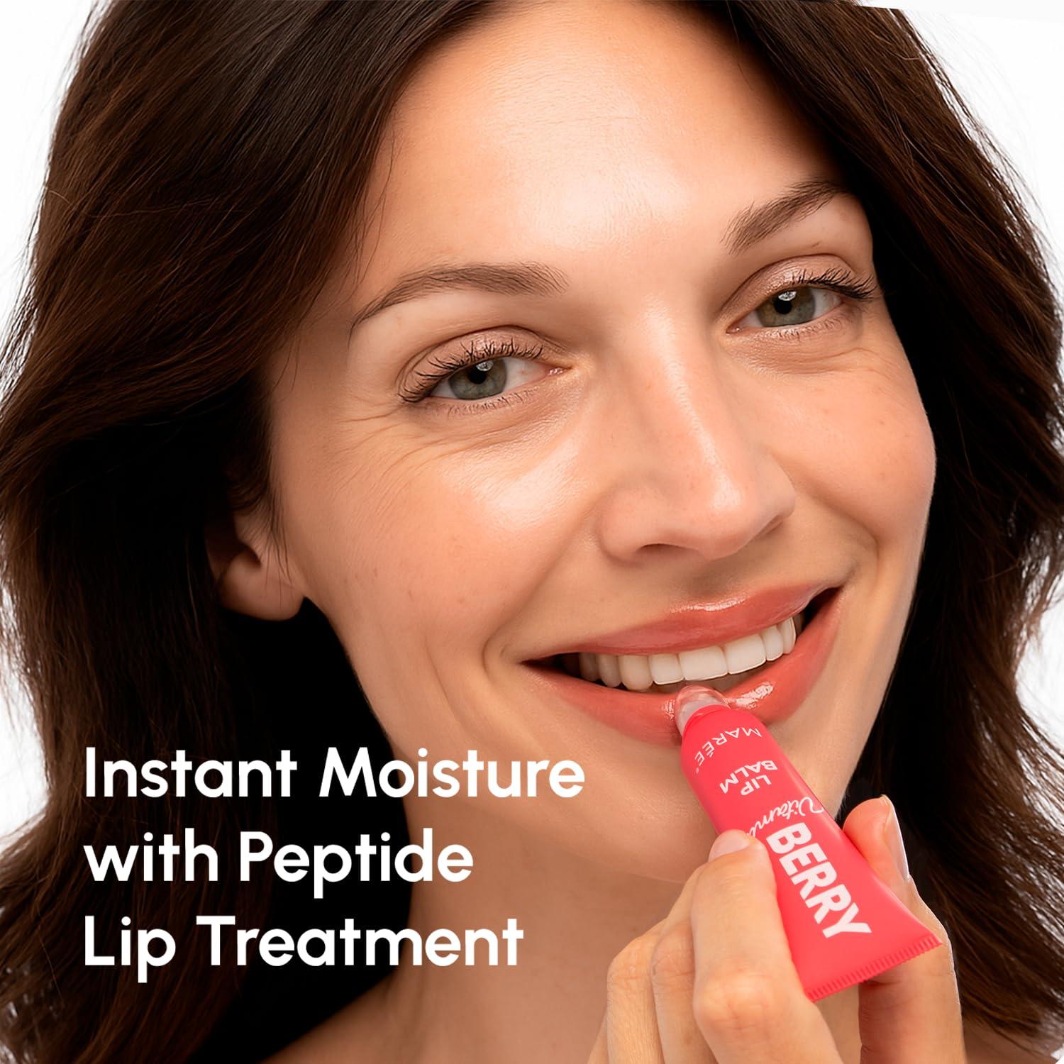 imageMAREE Lip Mask Overnight Lip Moisturizer For Very Dry Lips Hydrating Lip Butter Balm with Hyaluronic Acid amp Collagen Overnight Lip Treatment Lip Sleeping Mask Repair Hidratante de LabiosLip Balm