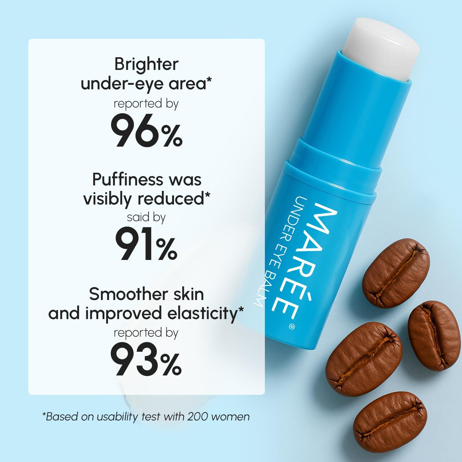 imageMAREE Under Eye Balm Stick Hydrating Retinol Caffeine Under Eye Brightener Stick for Older Women Collagen Undereye Cream for Dark Circles amp Wrinkles Skin Care Treatment MoisturizerBlue