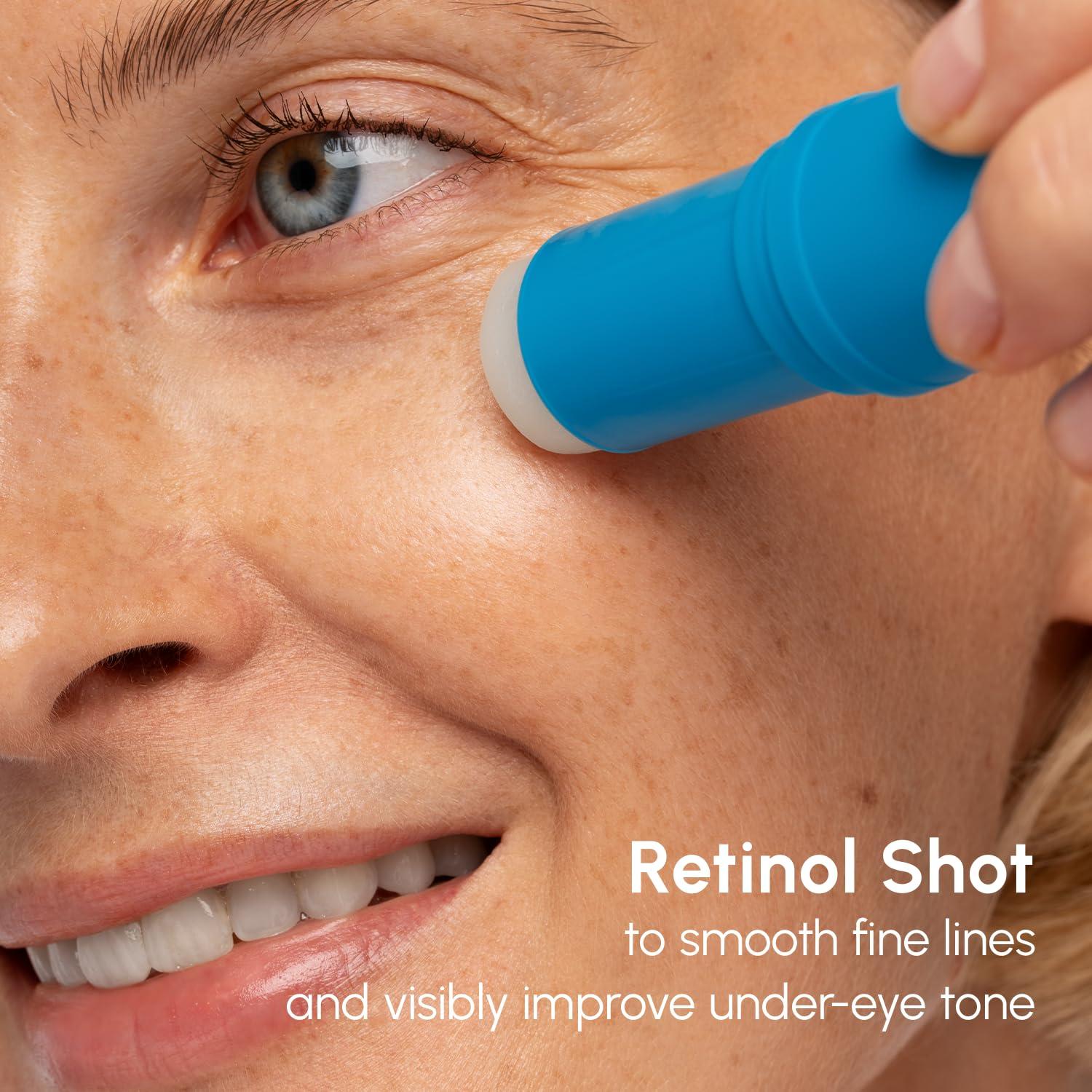 imageMAREE Under Eye Balm Stick Hydrating Retinol Caffeine Under Eye Brightener Stick for Older Women Collagen Undereye Cream for Dark Circles amp Wrinkles Skin Care Treatment MoisturizerBlue