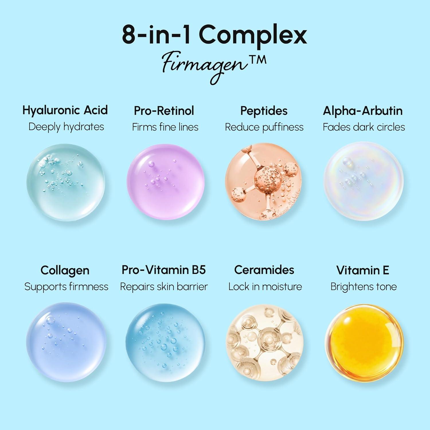 imageMAREE Under Eye Balm Stick with Retinol amp Ceramide Complex Facial Moisturizer for Dark Circles amp Wrinkles Under Eye Brightener Stick AntiWrinkle Hydrating Face Skincare035 Ounce Pack of 2