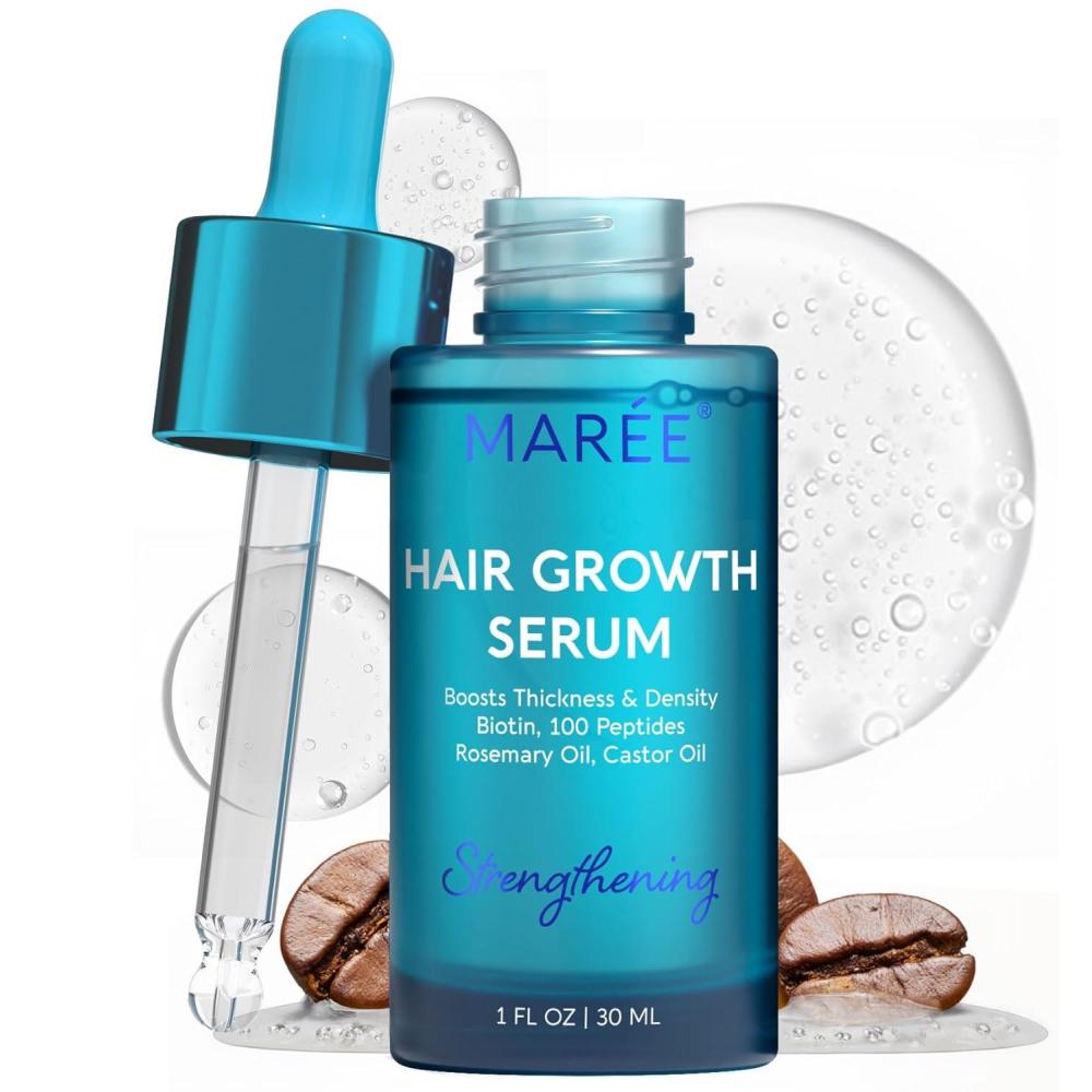 imageMAREE Hair Growth Spray Caffeine Batana Castor amp Rosemary Oil for Hair Growth Products for Women amp Men Hair Oils for Hair Growth Hair Thickening Spray for Roots Hair Regrowth amp Scalp CareHair Growth Serum