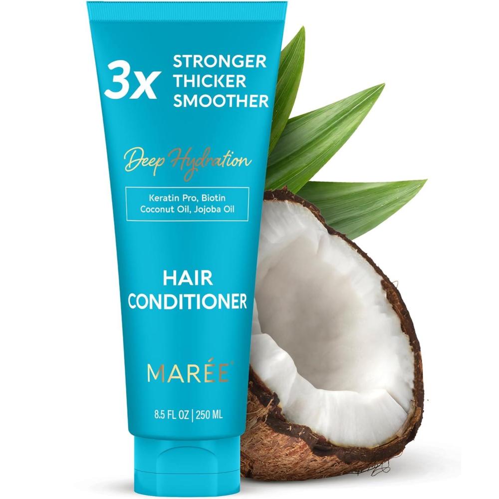 imageMAREE LeaveIn Conditioner for Dry Damaged Hair LeaveIn Conditioner for Curly Hair Color Treated85 Fl Oz Pack of 1