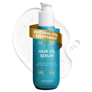 MAREE Hair Serum for Dry and Curly Hair Gloss – Hair Oil for Frizzy Hair with Argan Oil, Keratin & Biotin – Frizz Control Hair Care Products for Women – Aceite Para el Cabello – Keratin Hair Treatment(Original Hair Oil)