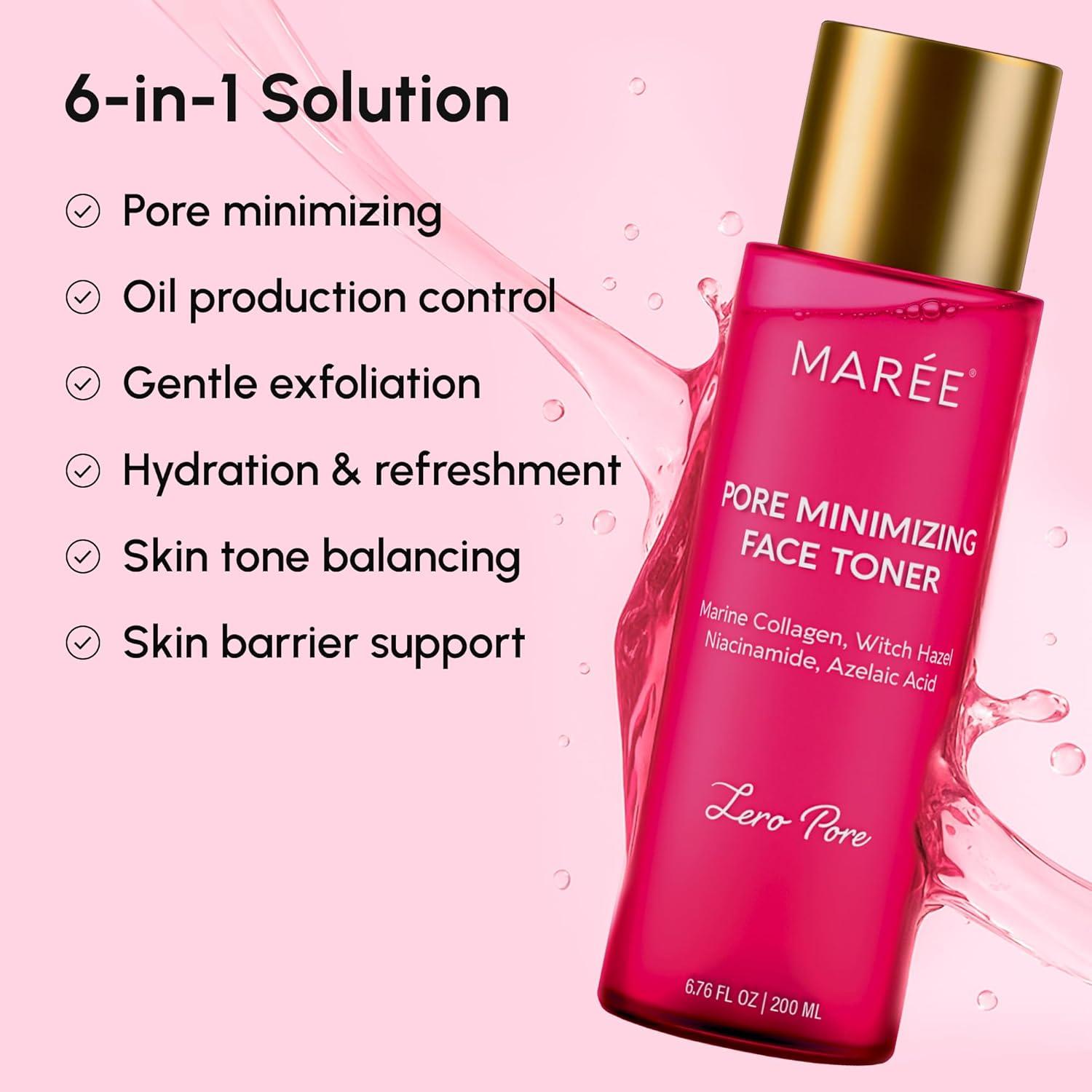 imageMAREE Exfoliating Toner with Salicylic Acid AHA BHA Face Exfoliant amp Pore Cleaner BHA Liquid Exfoliant for Sebum amp Dead Skin Care Remover Face Exfoliator Acido Salicilico Exfoliante FacialPore Minimizing