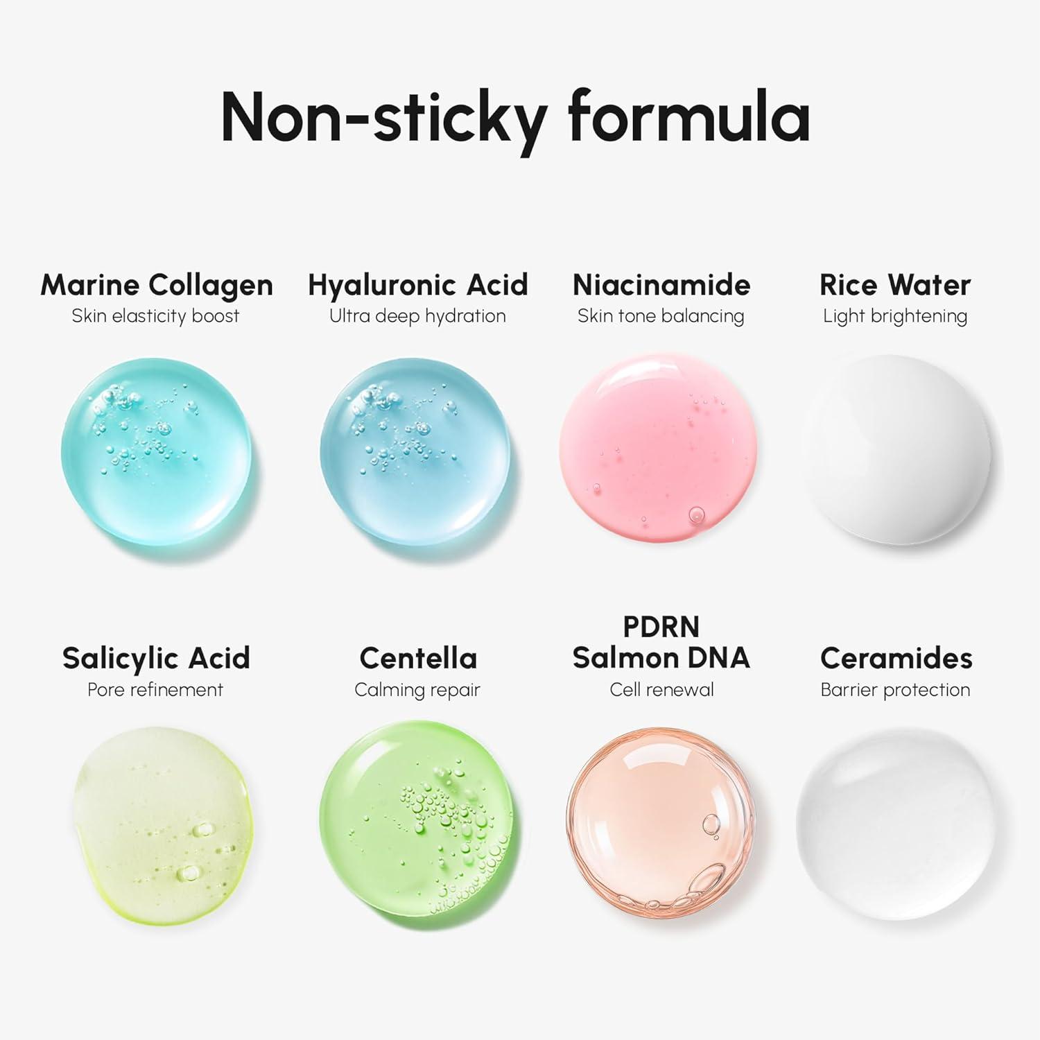 imageMAREE Exfoliating Toner with Salicylic Acid AHA BHA Face Exfoliant amp Pore Cleaner BHA Liquid Exfoliant for Sebum amp Dead Skin Care Remover Face Exfoliator Acido Salicilico Exfoliante FacialMilky