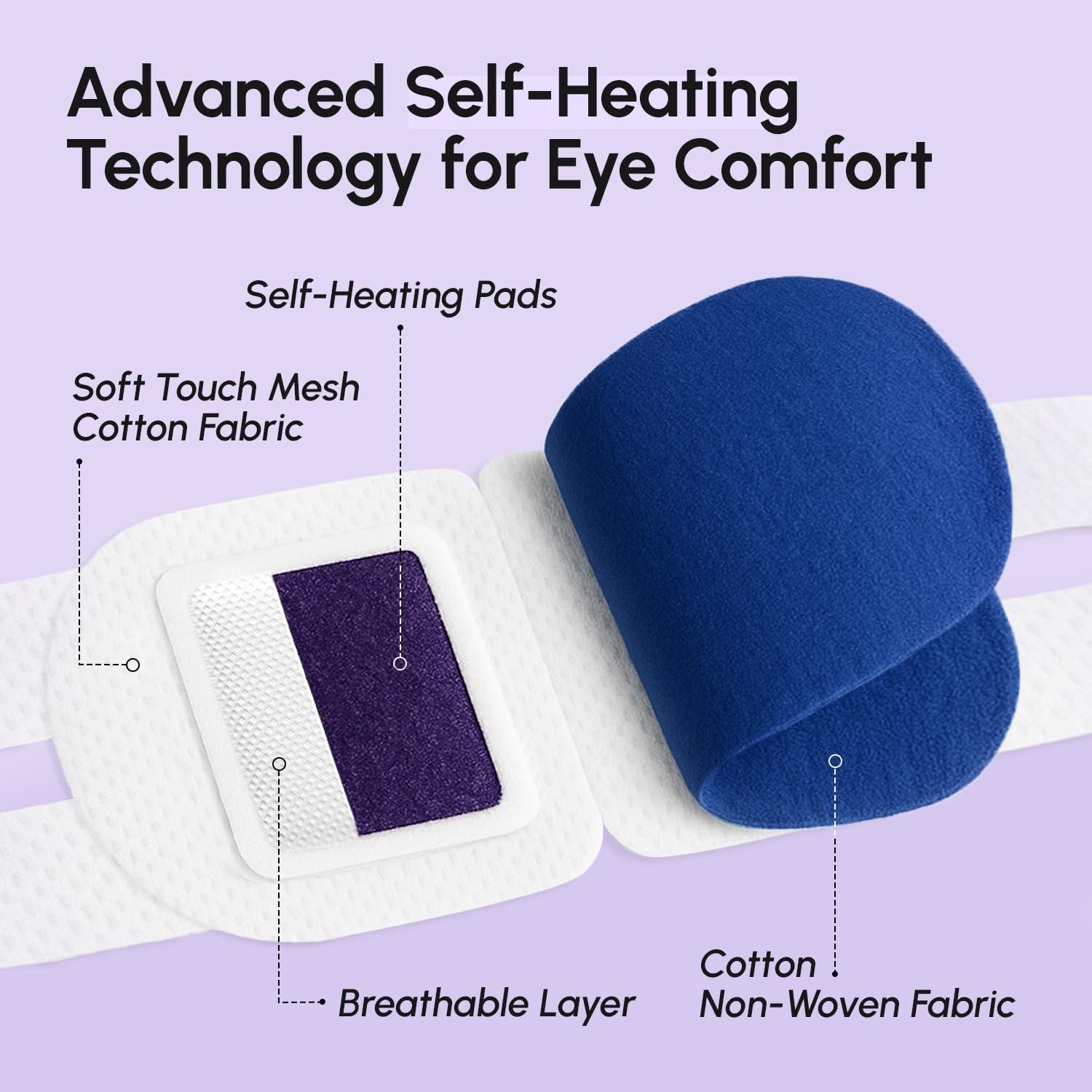 imageMAREE Heated Eye Masks for Dry Eyes Steam Eye Mask Disposable Lavender Self Heating Eye Mask for Puffy Eye Facial Steamer Alternative for Relaxation Warm Compress for Eyes Spa Gift for Women16 Count Pack of 1