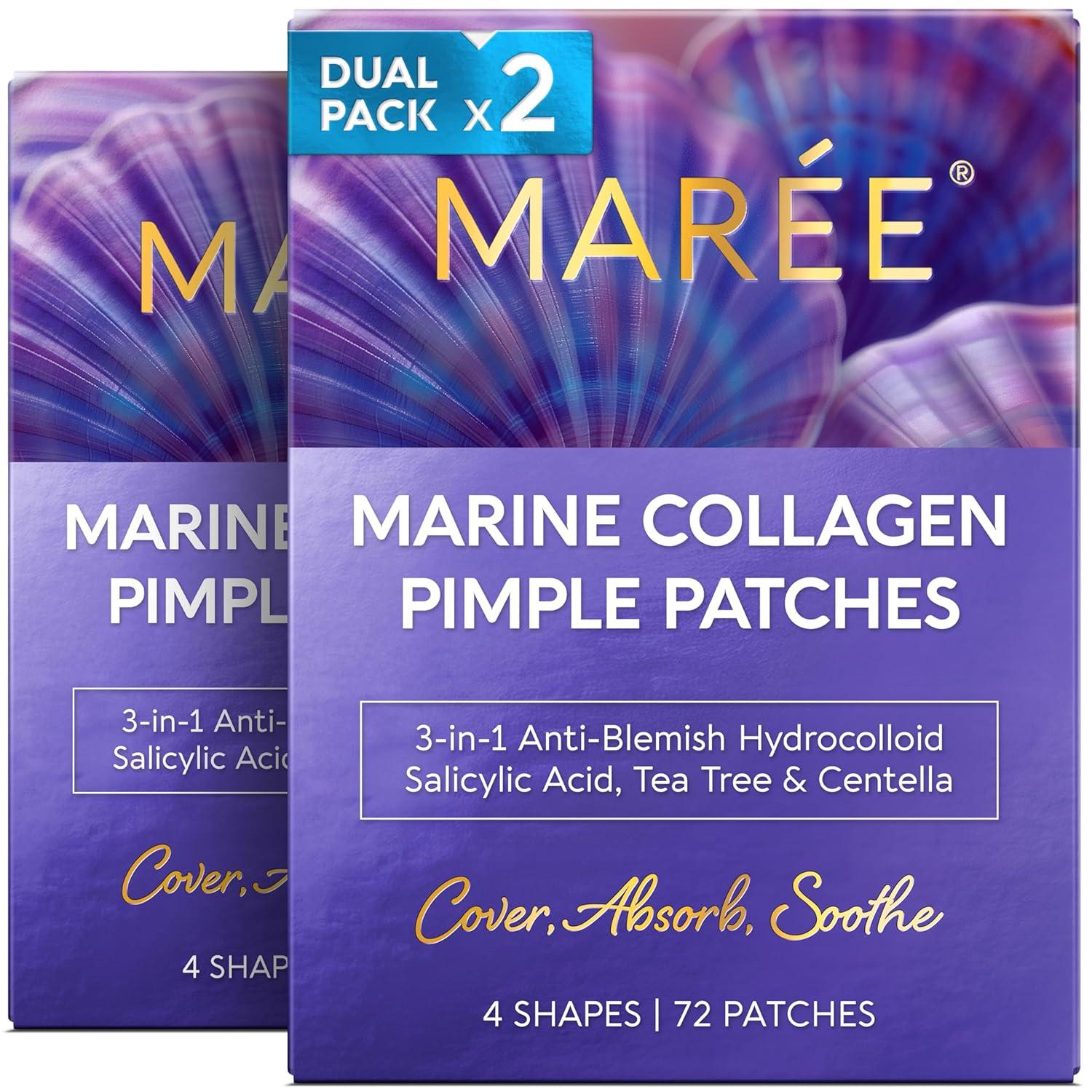 imageMAREE Invisible Pimple Patches Clear Pimple Patches for Face Hydrocolloid Acne Patches Anti Blemish Zit Stickers for Face Parches Para Acne Pinple Zit Patches Pimple Stickers 72 DotsHolographic