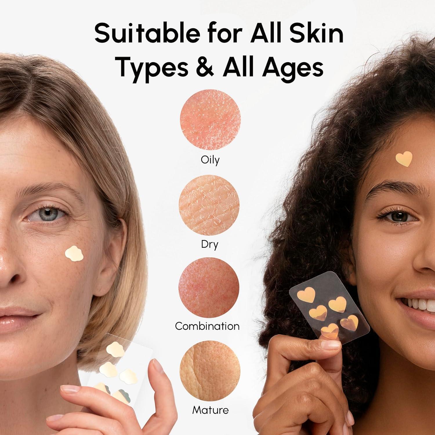 imageMAREE Invisible Pimple Patches Clear Pimple Patches for Face Hydrocolloid Acne Patches Anti Blemish Zit Stickers for Face Parches Para Acne Pinple Zit Patches Pimple Stickers 72 DotsHolographic