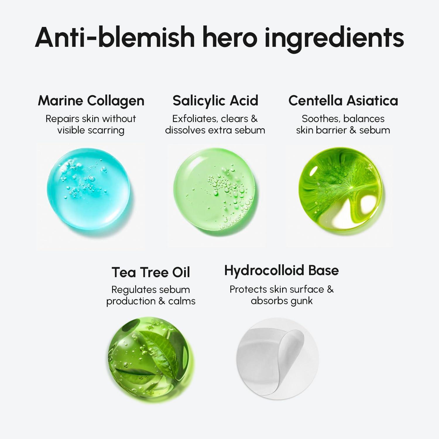 imageMAREE Invisible Pimple Patches Clear Pimple Patches for Face Hydrocolloid Acne Patches Anti Blemish Zit Stickers for Face Parches Para Acne Pinple Zit Patches Pimple Stickers 72 DotsClear