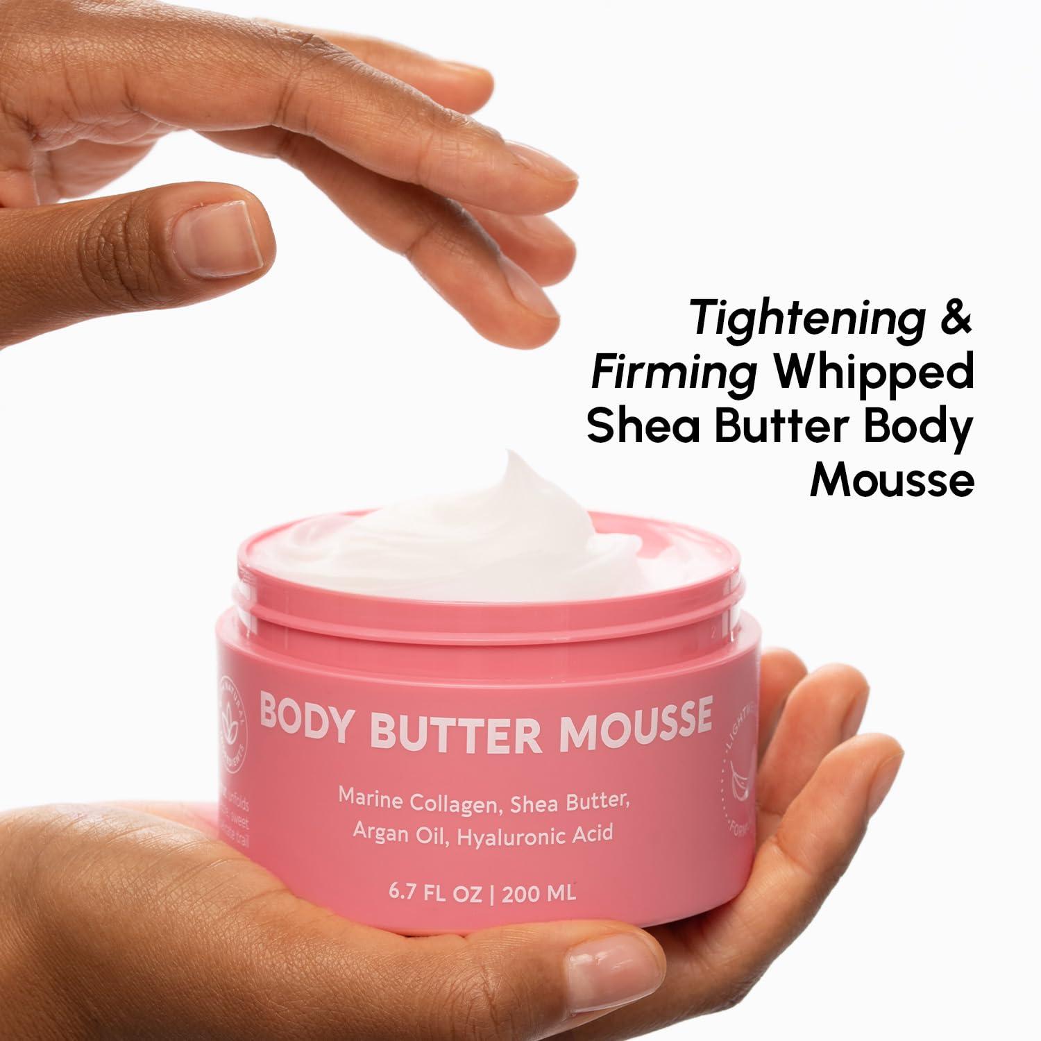 imageMAREE Body Butter Cream Whipped Body Butter for Women Smell Good Ayurvedic Skin Care Body Moisturizer for Dry Skin Vanilla Shea Butter Cream for Women amp Men with Marine Collagen amp Argan Oil