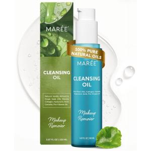 MAREE Deep Cleansing Oil for Face – Makeup Remover Oil Cleanser for Face Skincare – Centella Cleansing Oils Non-Comedogenic – Makeup Blackhead Remover – Pore Cleaner Facial Wash for Sensitive Skin(Original)