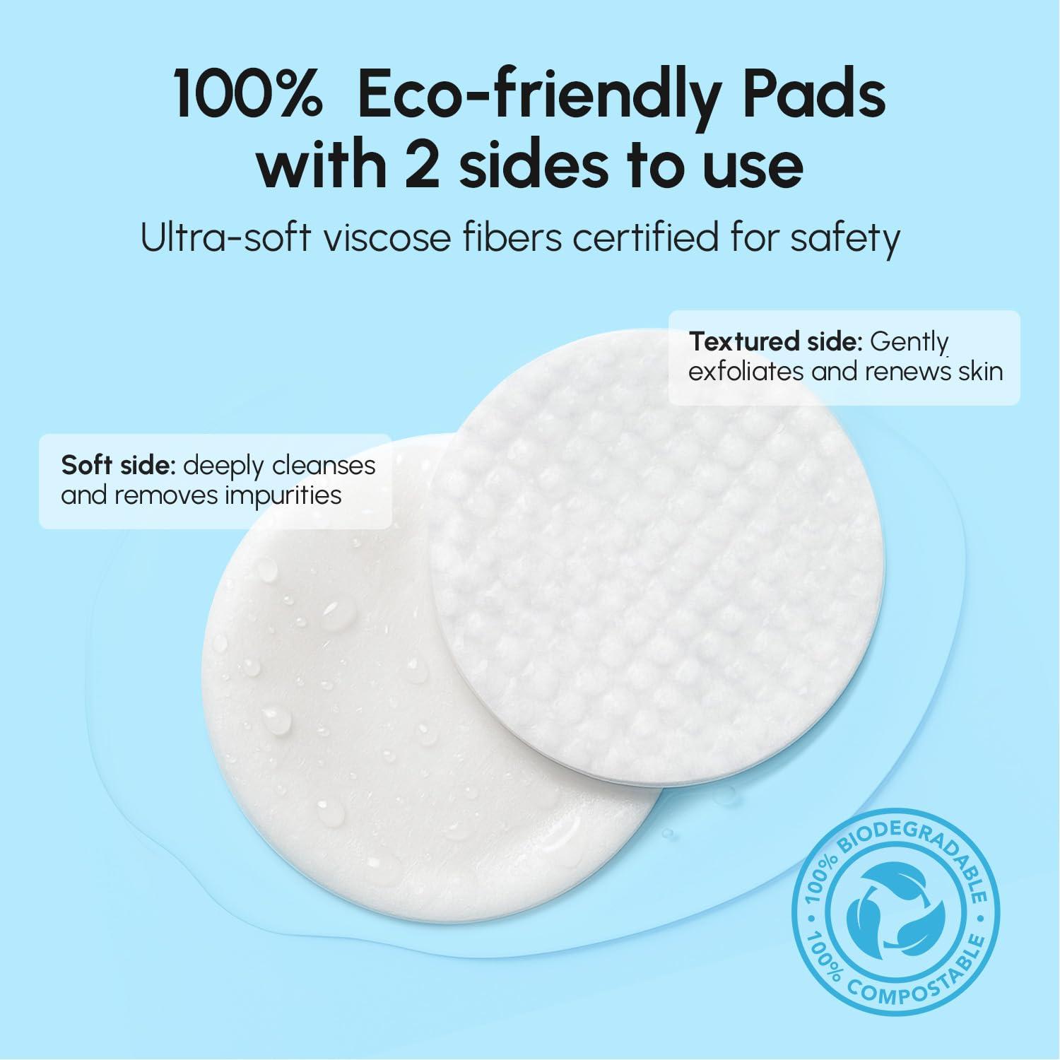 imageMAREE Glycolic Acid Pads Toner Pads for Face Cleansing Exfoliating Pad with Tea Tree Oil Salicylic Acid amp Vitamins E B3 B5 Acne Clearing Skin Pore Resurfacing amp Radiance Device 80 CountGlycolic Salicylic Pads