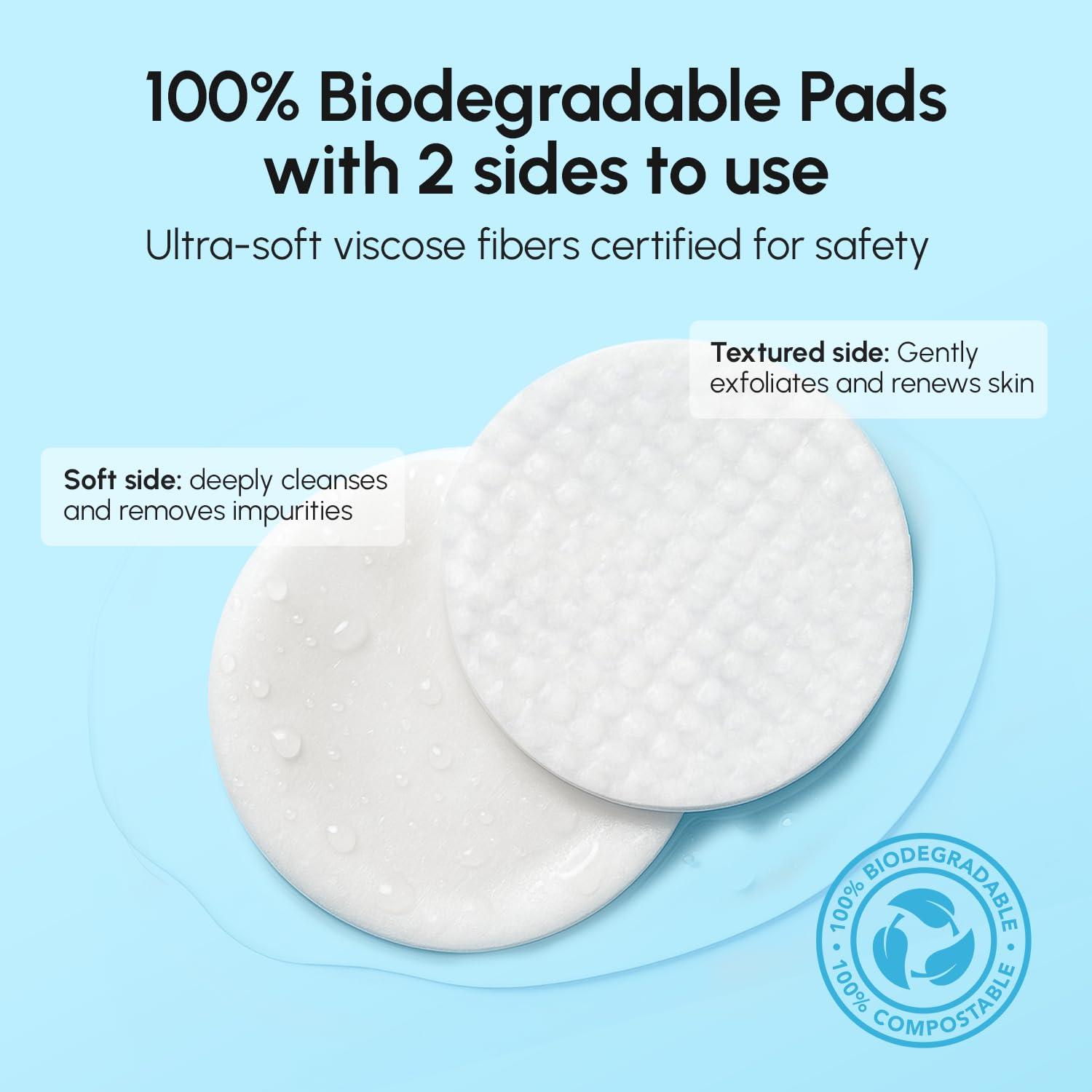 imageMAREE Glycolic Acid Pads Toner Pads for Face Cleansing Exfoliating Pad with Tea Tree Oil Salicylic Acid amp Vitamins E B3 B5 Acne Clearing Skin Pore Resurfacing amp Radiance Device 80 CountGlycolic Pads 80 Pcs