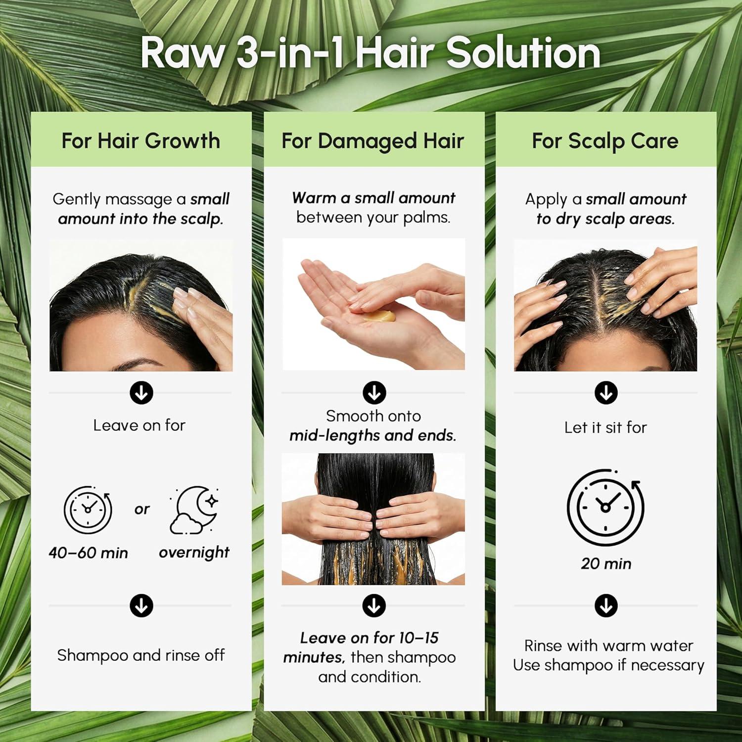 imageMAREE Batana Oil for Hair Growth 100 Natural Botana Oils Hair Growth Raw Batama Oil Paste from Honduras Density Thickness amp Scalp Soothing for Women and Men Aceite de Batana Para el Cabello49 Ounce Pack of 1