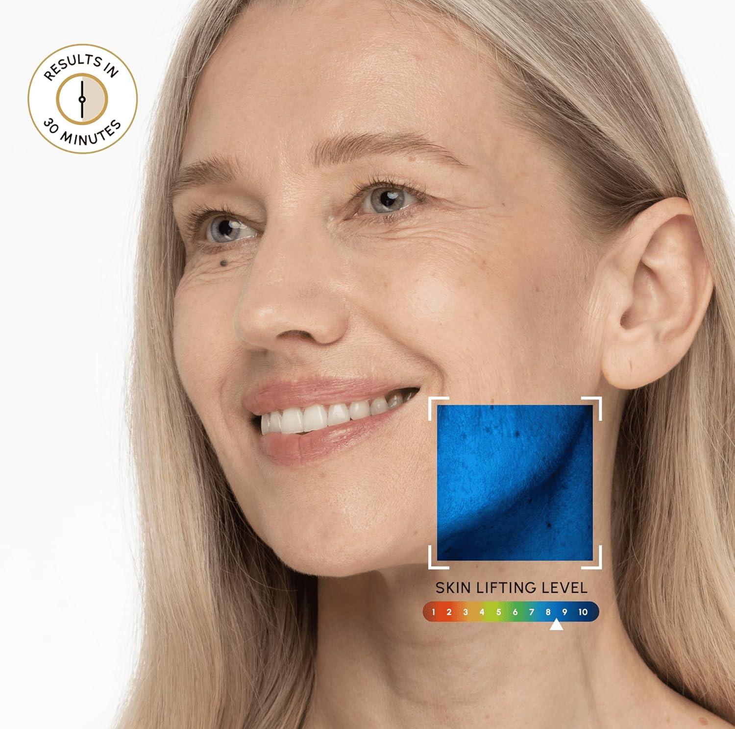 imageMAREE Chin Strap V Line Lifting Mask 24K Gold Face amp Neck Lift Tape Mask Double Chin Strap for Sleeping Neck Wrinkle Patches Reducer amp Jawline Shaper for Firming Tightening amp Lifting 10 PCS10 Count Pack of 1