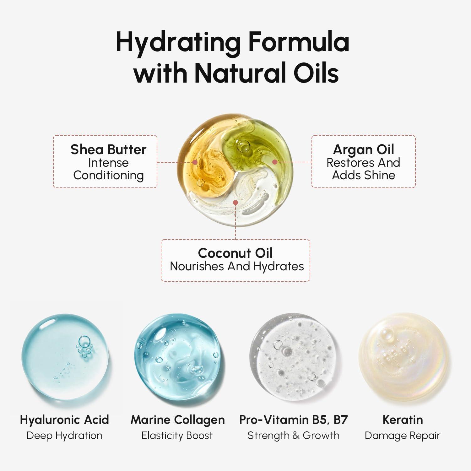 imageMAREE Curl Repair Hair Mask Deep Conditioning Care for Damaged Dry Curly Hair Products for Women amp Men Curl Moisturizer amp Conditioner Tratamiento Mascarilla para el Cabello Seco y MaltratadoCurly