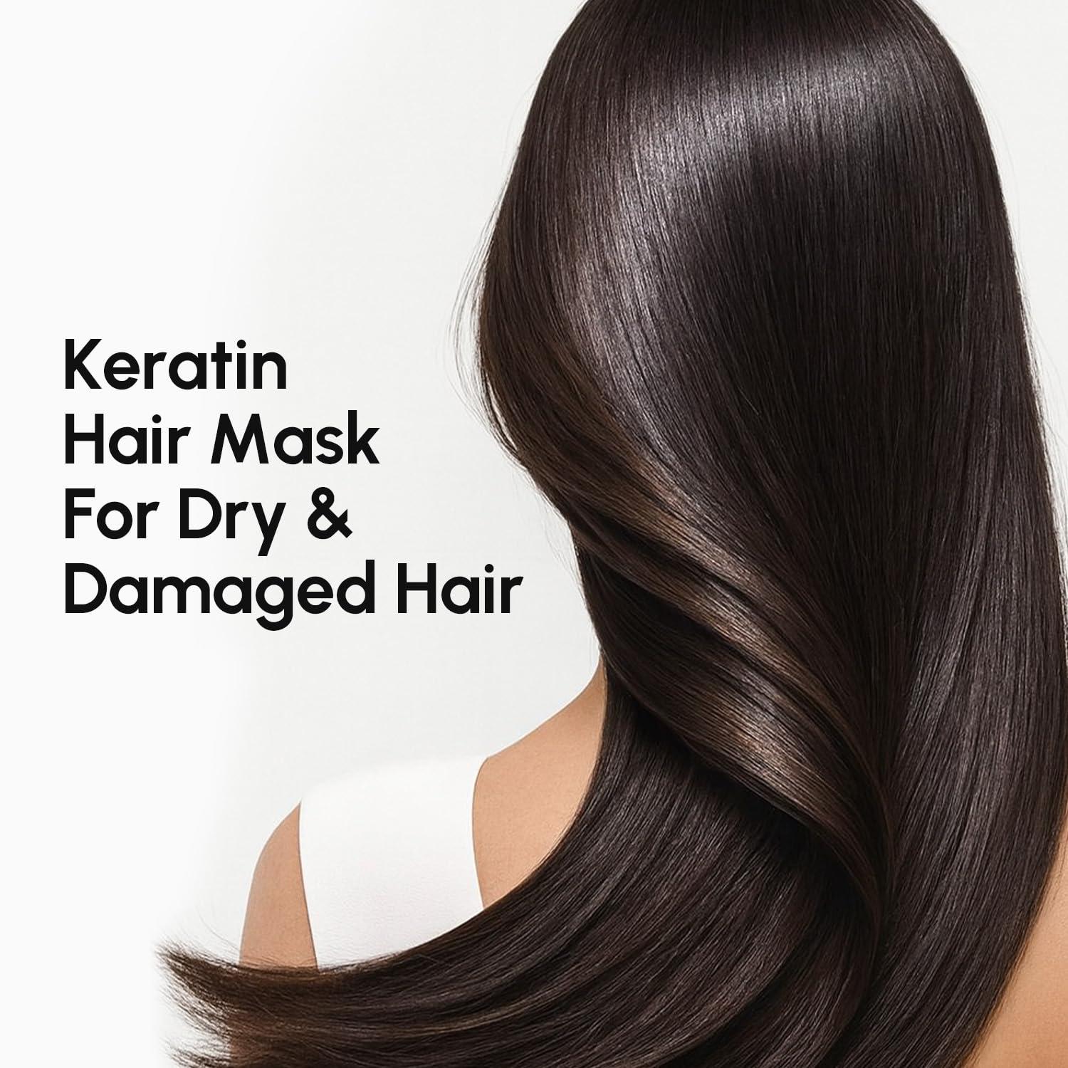 imageMAREE Curl Repair Hair Mask Deep Conditioning Care for Damaged Dry Curly Hair Products for Women amp Men Curl Moisturizer amp Conditioner Tratamiento Mascarilla para el Cabello Seco y MaltratadoKeratin
