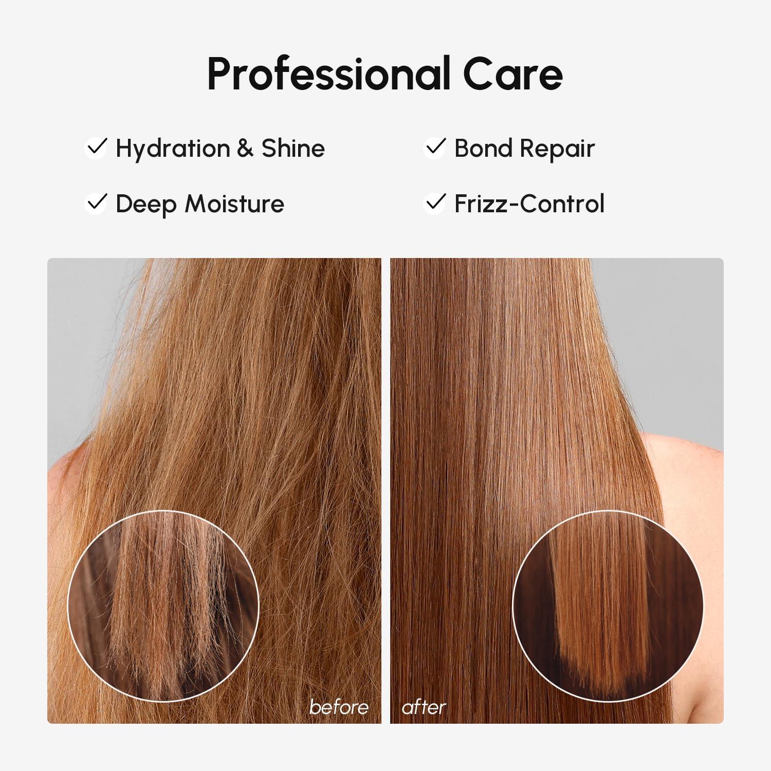imageMAREE Curl Repair Hair Mask Deep Conditioning Care for Damaged Dry Curly Hair Products for Women amp Men Curl Moisturizer amp Conditioner Tratamiento Mascarilla para el Cabello Seco y MaltratadoKeratin