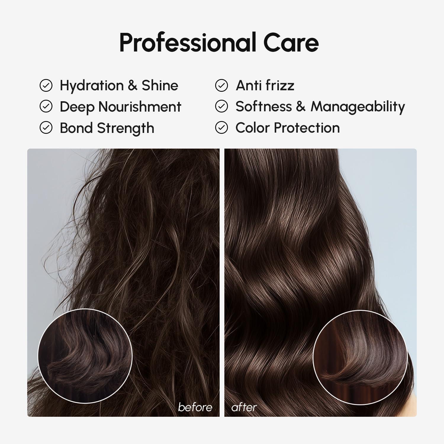 imageMAREE Curl Repair Hair Mask Deep Conditioning Care for Damaged Dry Curly Hair Products for Women amp Men Curl Moisturizer amp Conditioner Tratamiento Mascarilla para el Cabello Seco y MaltratadoArgan Oil Biotin