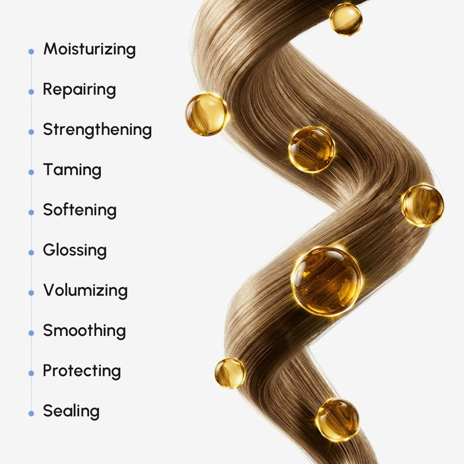imageMAREE Curl Repair Hair Mask Deep Conditioning Care for Damaged Dry Curly Hair Products for Women amp Men Curl Moisturizer amp Conditioner Tratamiento Mascarilla para el Cabello Seco y Maltratado10in1