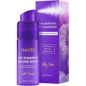 MAREE Dry Shampoo for Women & Men – Volumizing Non Aerosol Dry Shampoo Powder with Biotin, Keratin & Protein – Travel Size Dry Shampoo for Hair Care – No Residue Talc-Free Shampoo Seco Para Mujer(1.41 Ounce (Pack of 1))