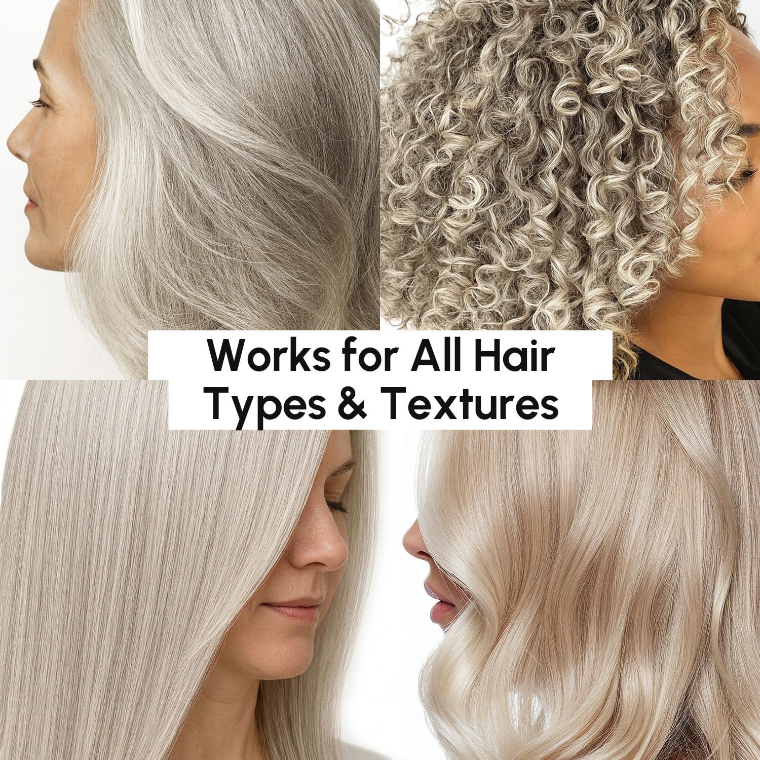 imageMAREE Anti Yellow Purple Hair Mask for Damaged Hair Purple Deep Conditioner amp Blonde Toner Hydrating Deep Conditioning for Dry Curly Blonde Orange Brassy Bleached Mascarilla para el Cabello
