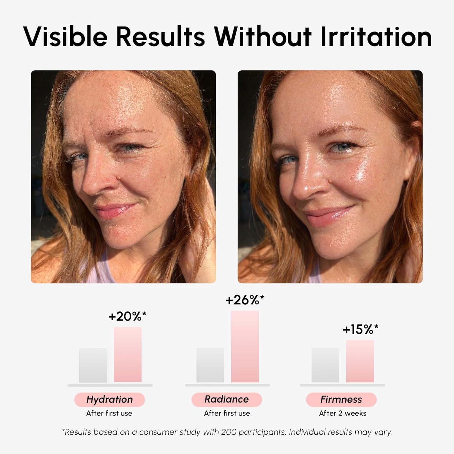 imageMAREE Hyaluronic Acid Toner Pads Hydrating Face Wipes for Women Cleansing Zero Pore Toning Brightening Exfoliating Face Pads Pore Reducer Facial Peels Acne Treatment DeviceSalmon