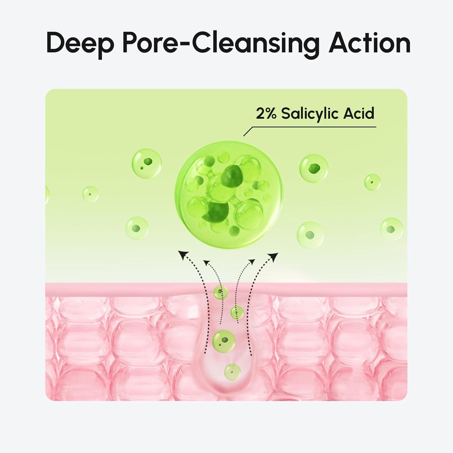 imageMAREE Hyaluronic Acid Toner Pads Hydrating Face Wipes for Women Cleansing Zero Pore Toning Brightening Exfoliating Face Pads Pore Reducer Facial Peels Acne Treatment DeviceGreen