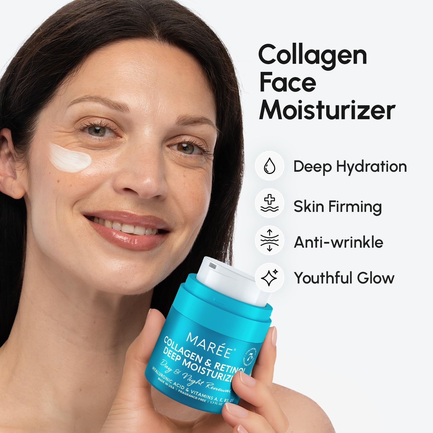 imageMAREE 10 Tranexamic Serum Cream Alpha Arbutin Cream with Tranexamic Acid Niacinamide Dark Spot Corrector with Alfa Arbutin Acido Tranexamico Crema para Manchas Oscuras en la CaraBlue