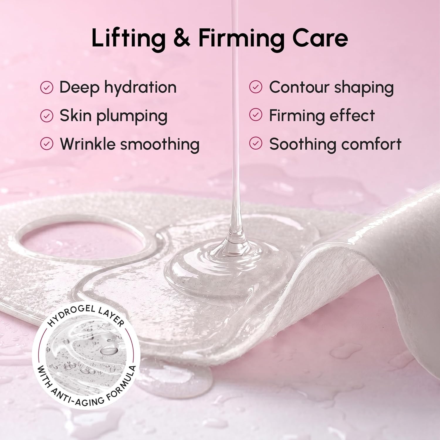 imageMAREE V Line Lifting Mask Anti Aging Neck Lift Tape amp Chin Strap for Sleeping Tightening and Lifting Neck Wrinkle Patch and Double Chin Reducer for Face Lift Depuffer Jawline Shaper Facial Masks5 Count Pack of 1