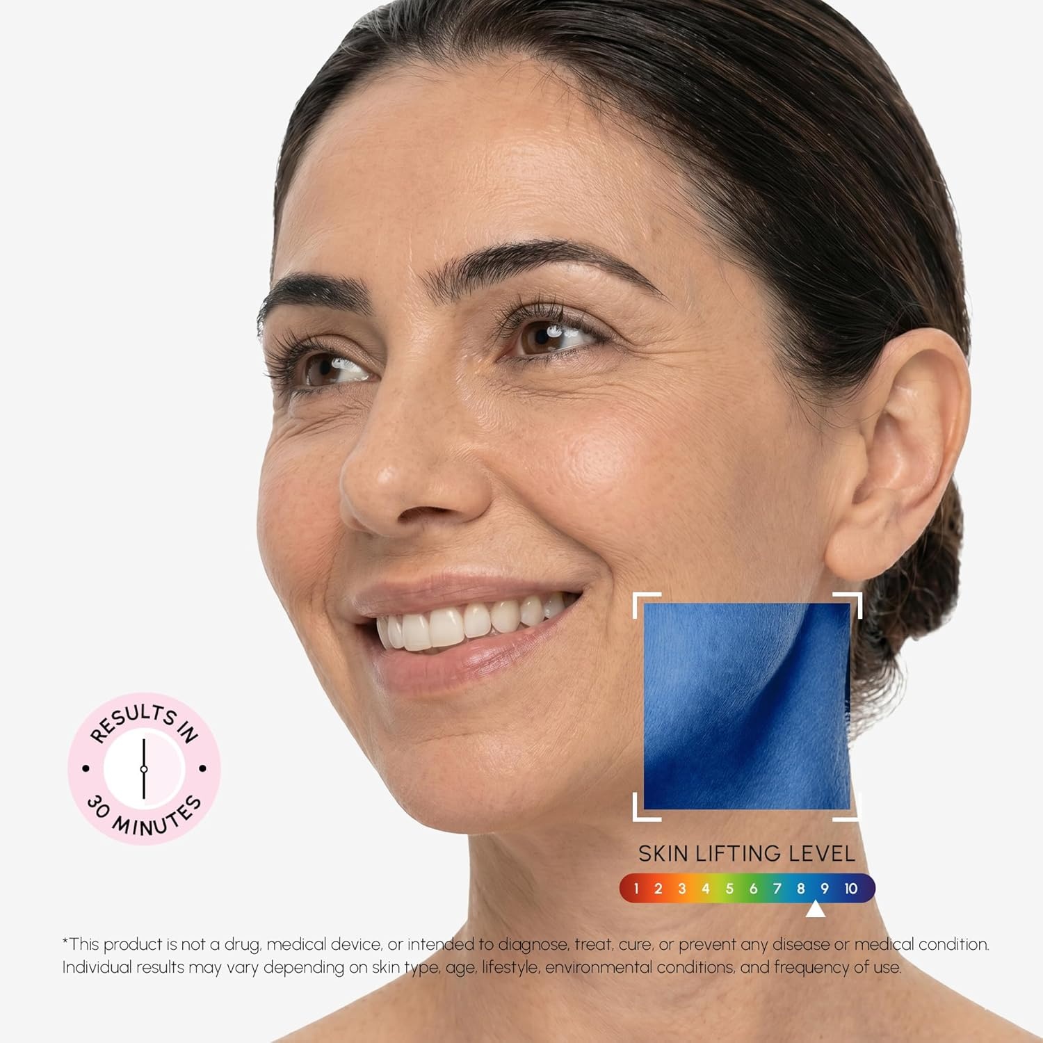 imageMAREE V Line Lifting Mask Anti Aging Neck Lift Tape amp Chin Strap for Sleeping Tightening and Lifting Neck Wrinkle Patch and Double Chin Reducer for Face Lift Depuffer Jawline Shaper Facial Masks5 Count Pack of 1